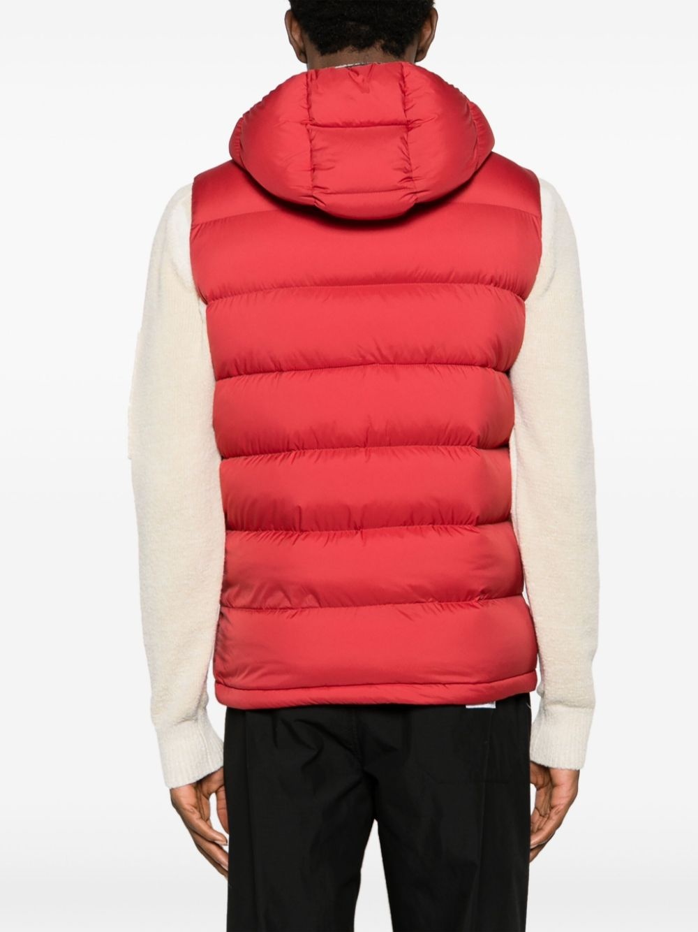 logo-plaque padded gilet - 4