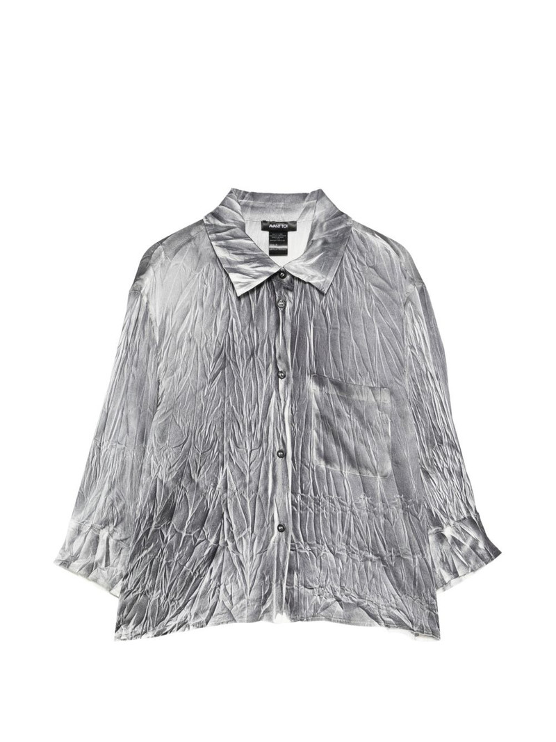 crinkled-effect shirt 1