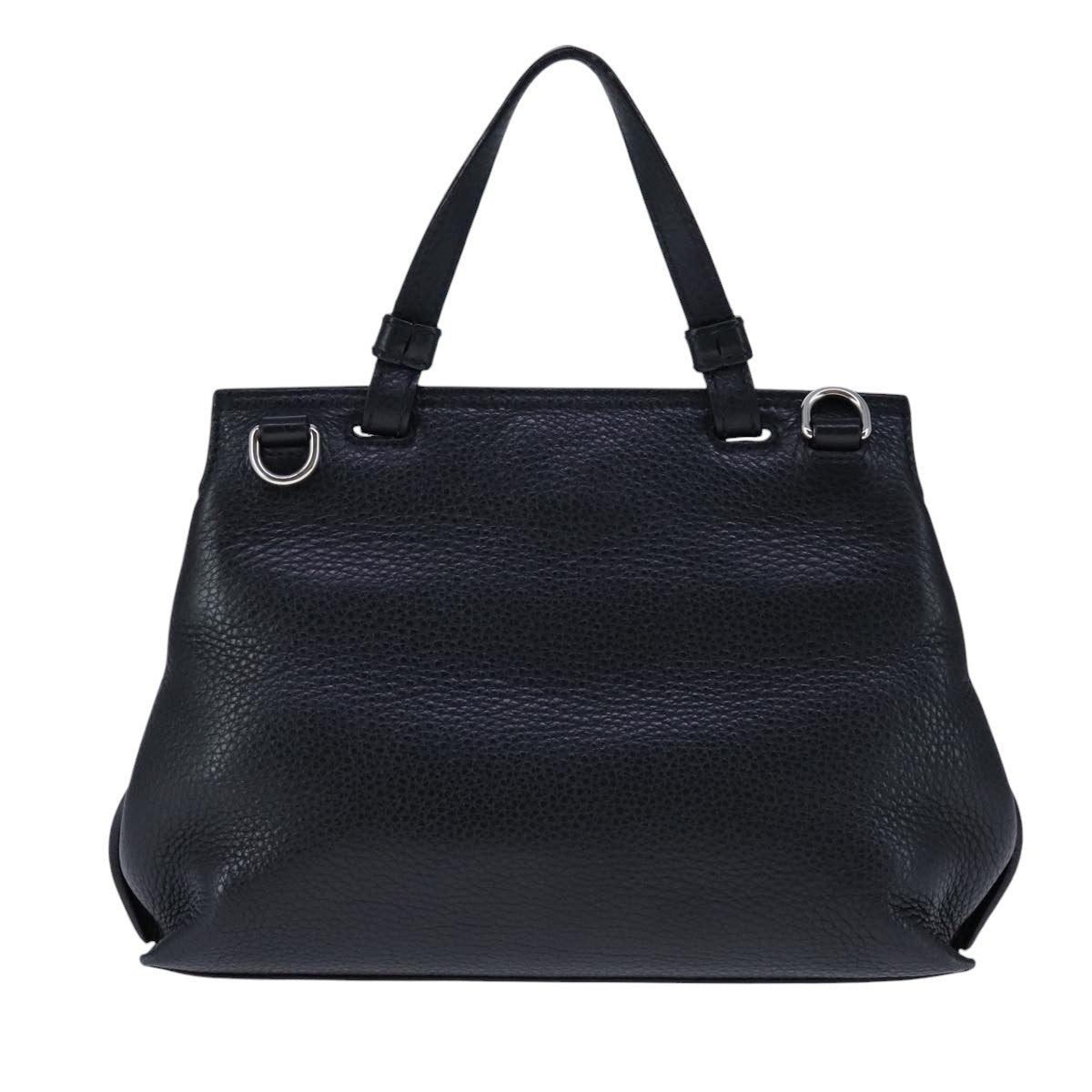 GUCCI Bamboo Daily Hand Bag Leather Black - 3