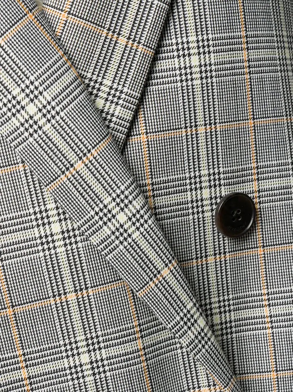 check-pattern double-breasted blazer - 5