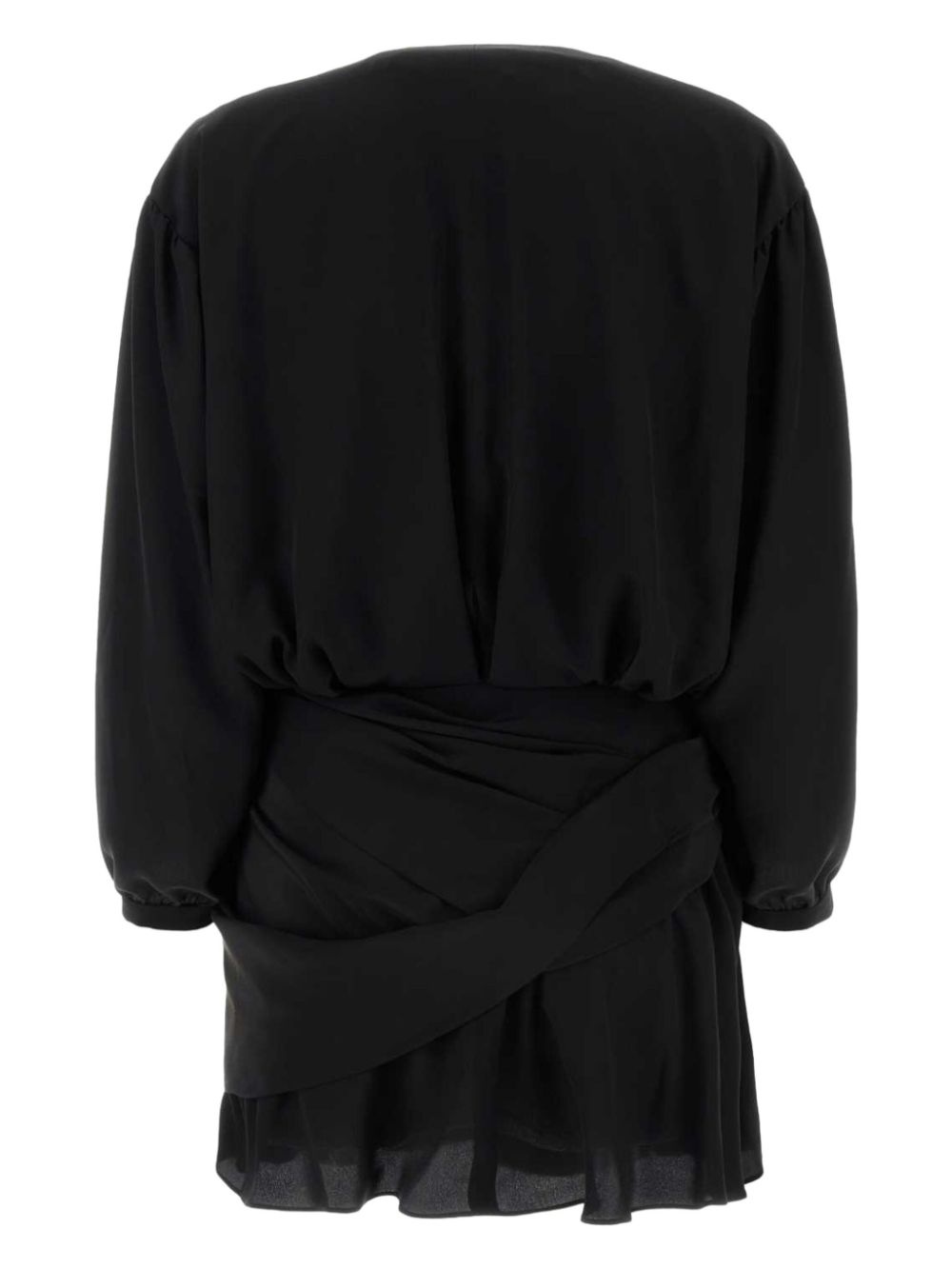 V-neck silk minidress - 2