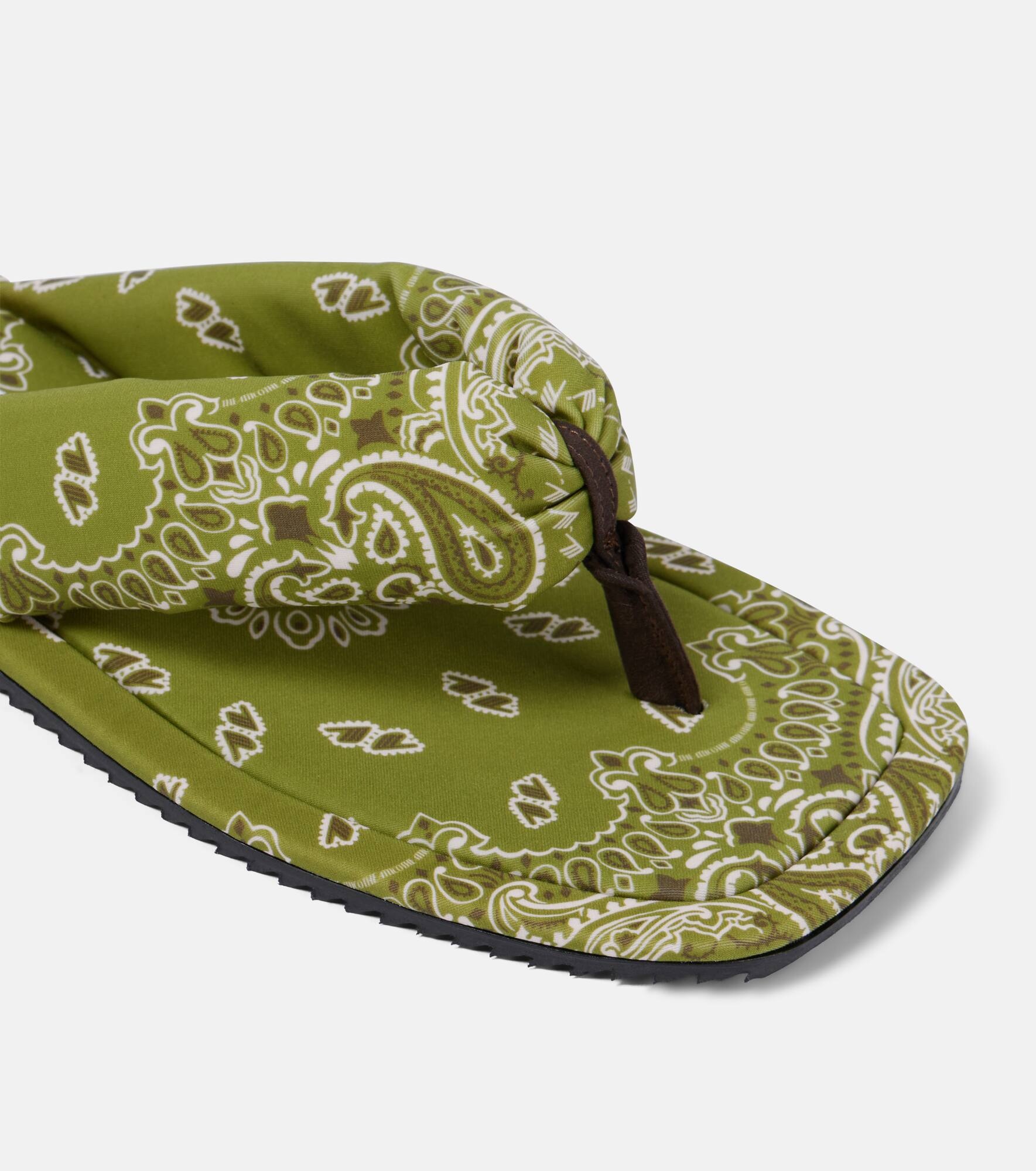 Indie bandana printed thong sandals - 6