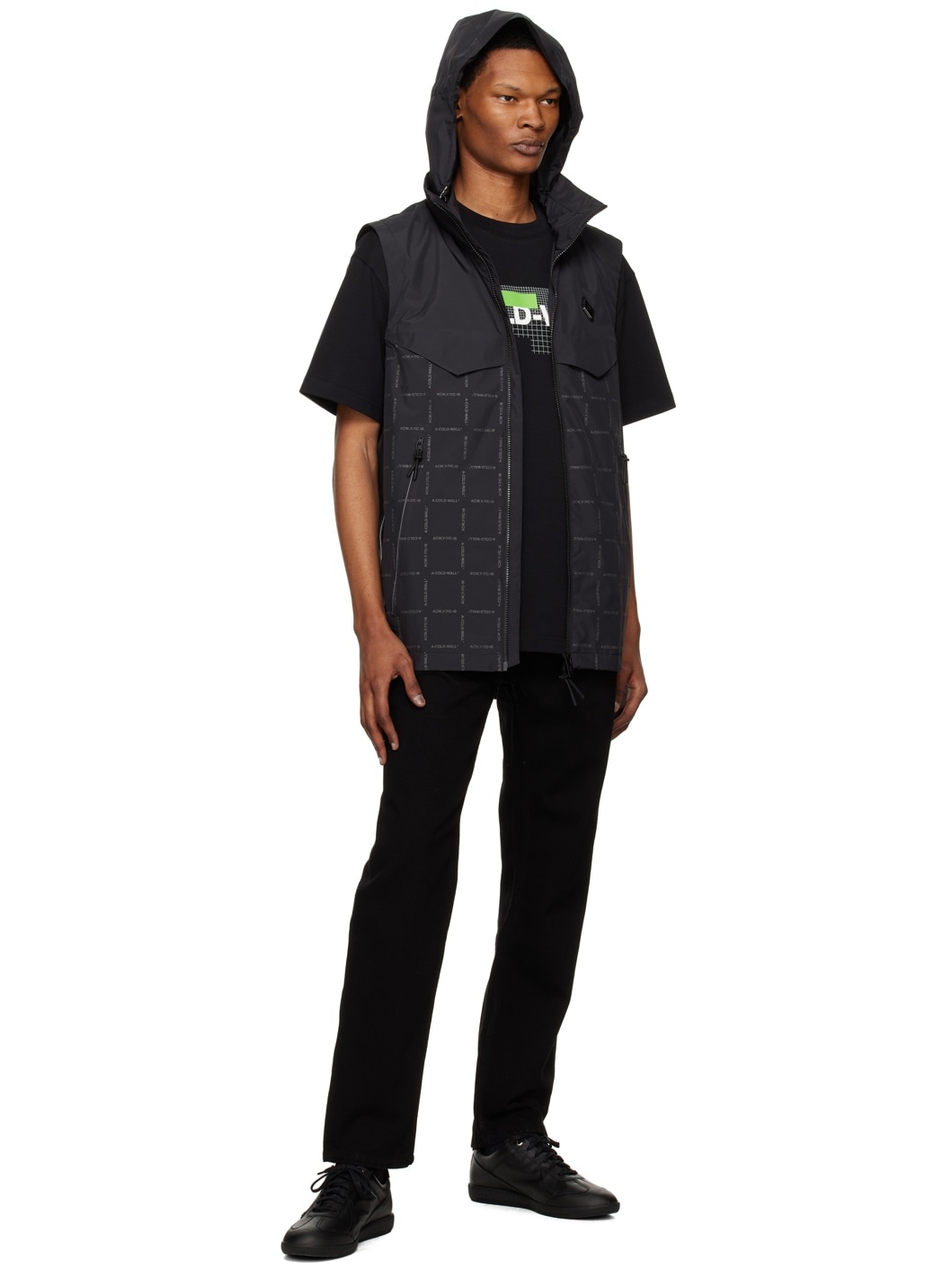 Black Five-Pocket Jeans - 4