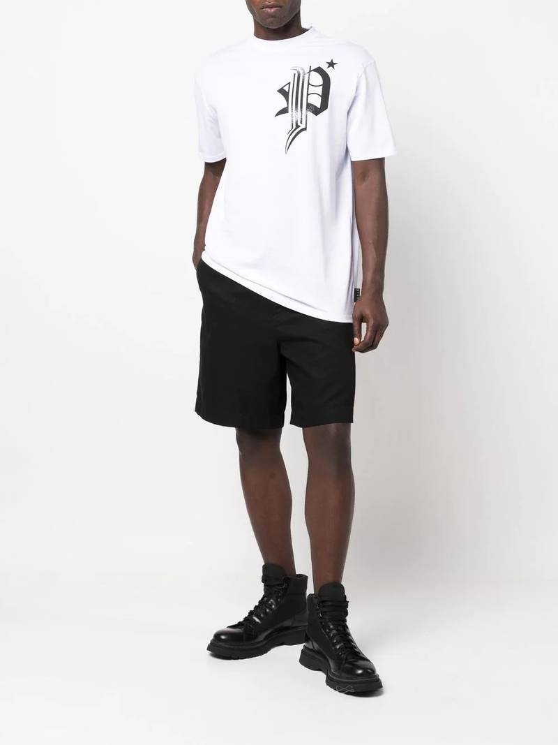 PHILIPP PLEIN skull-print detail T-shirt outlook