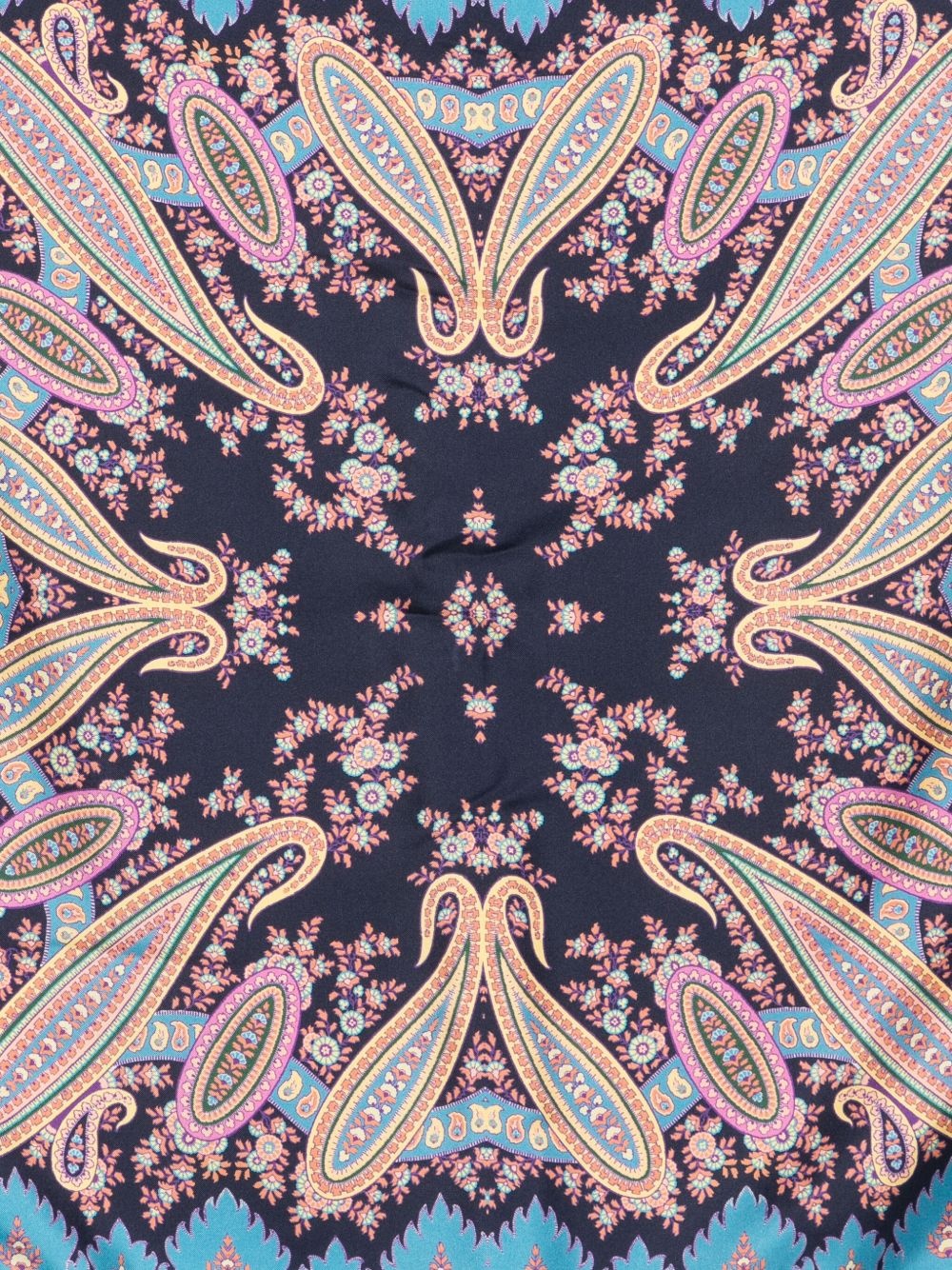 paisley-pattern silk scarf - 2