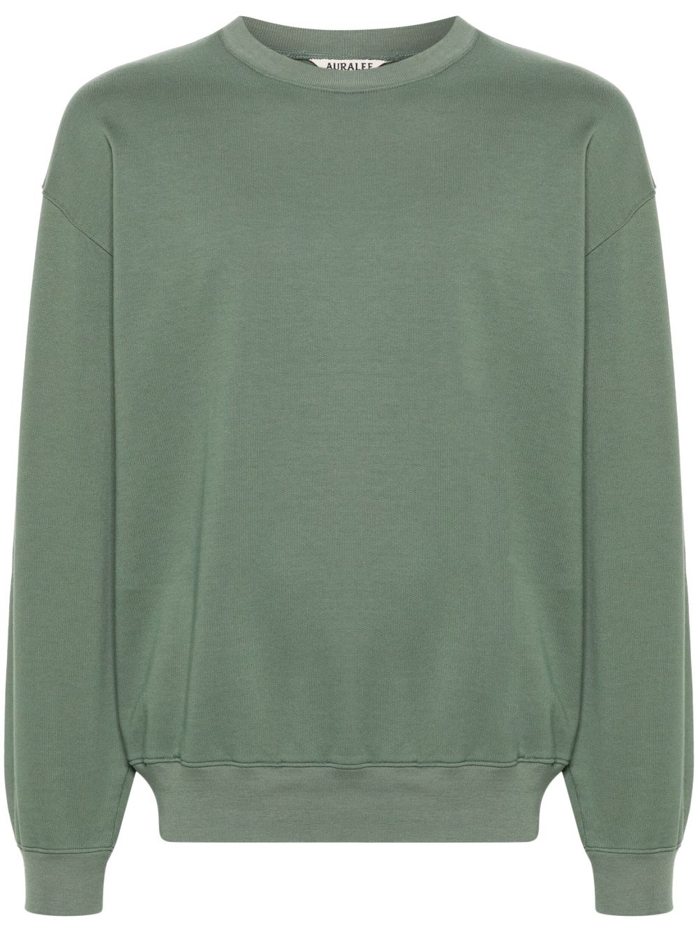 crew-neck cotton sweatshirt - 1