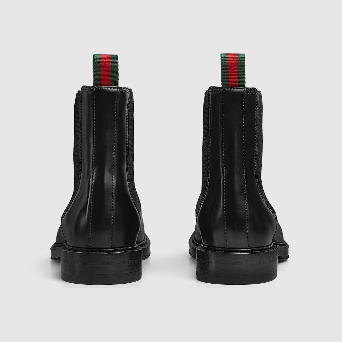 Gucci Web Detail Leather Boots - 3