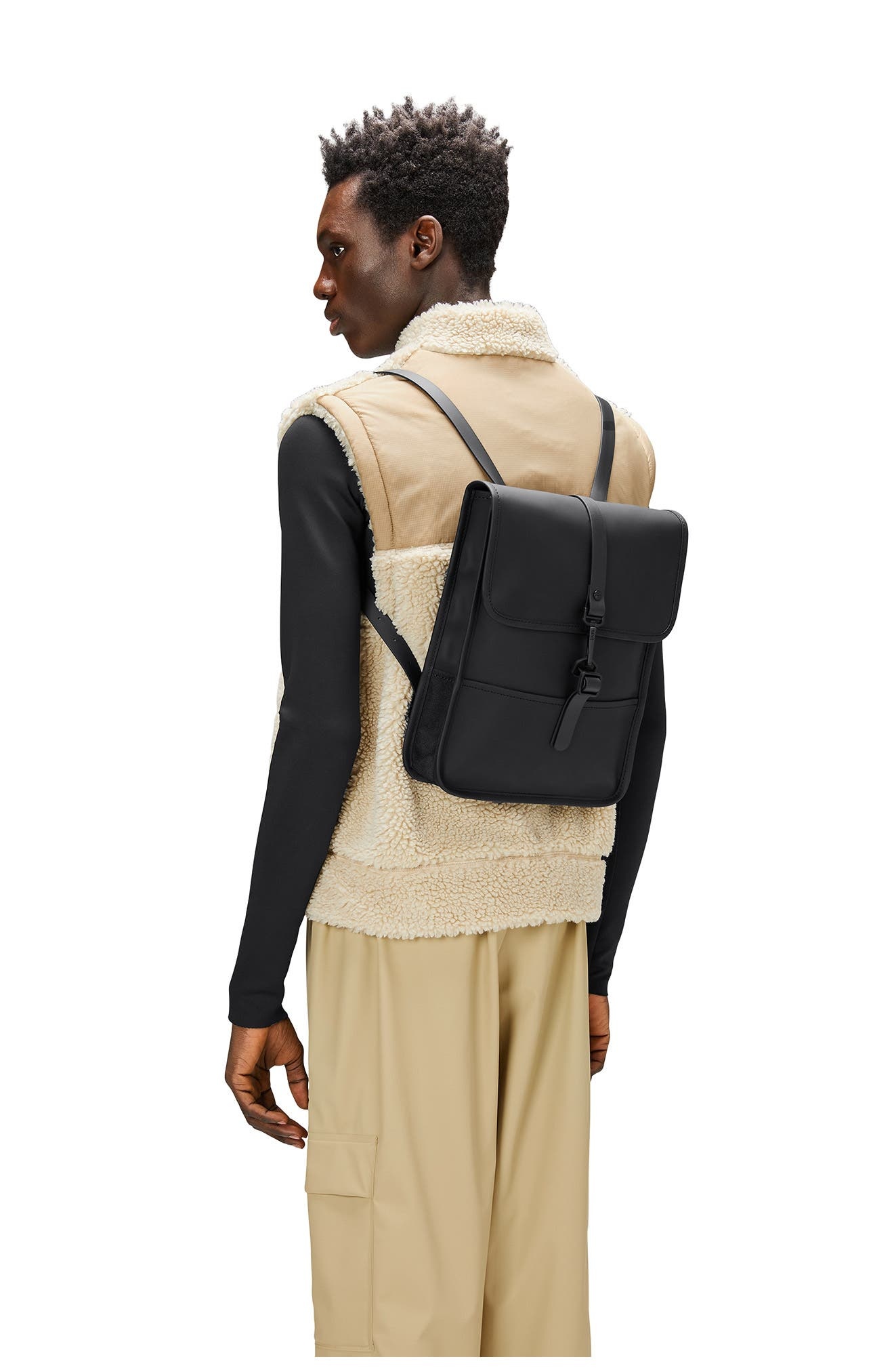 Rains Mini Waterproof Backpack in Black at Nordstrom - 7