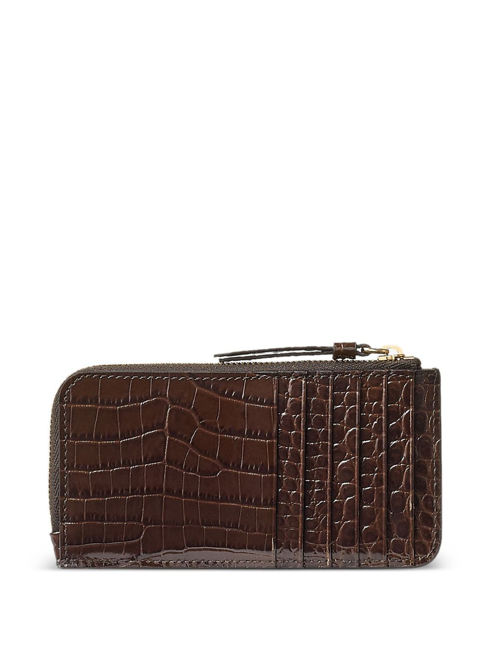 Lise-Z crocodile-effect zip-around wallet - 2