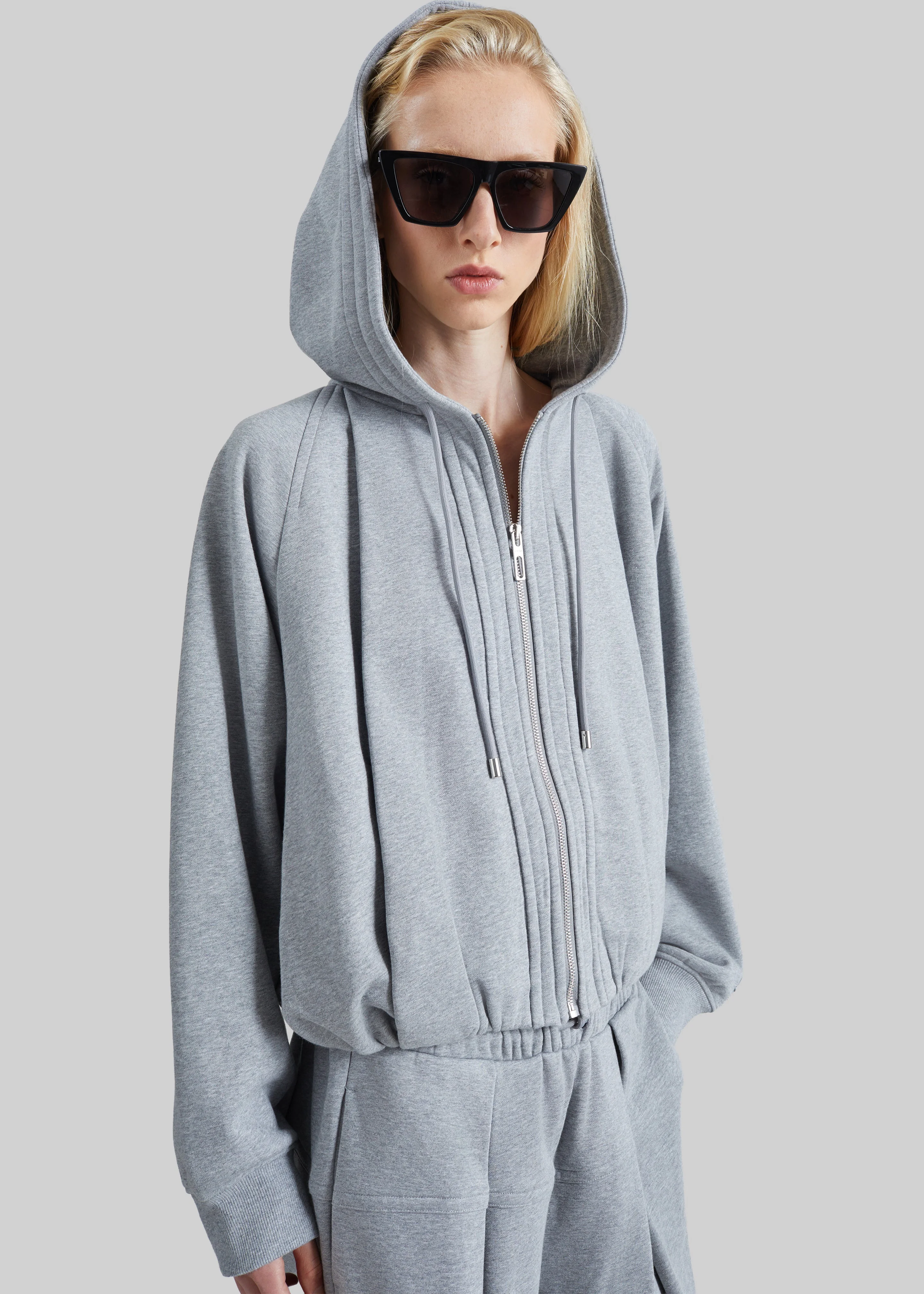Sportmax Boxy Hoodie - Grey - 1