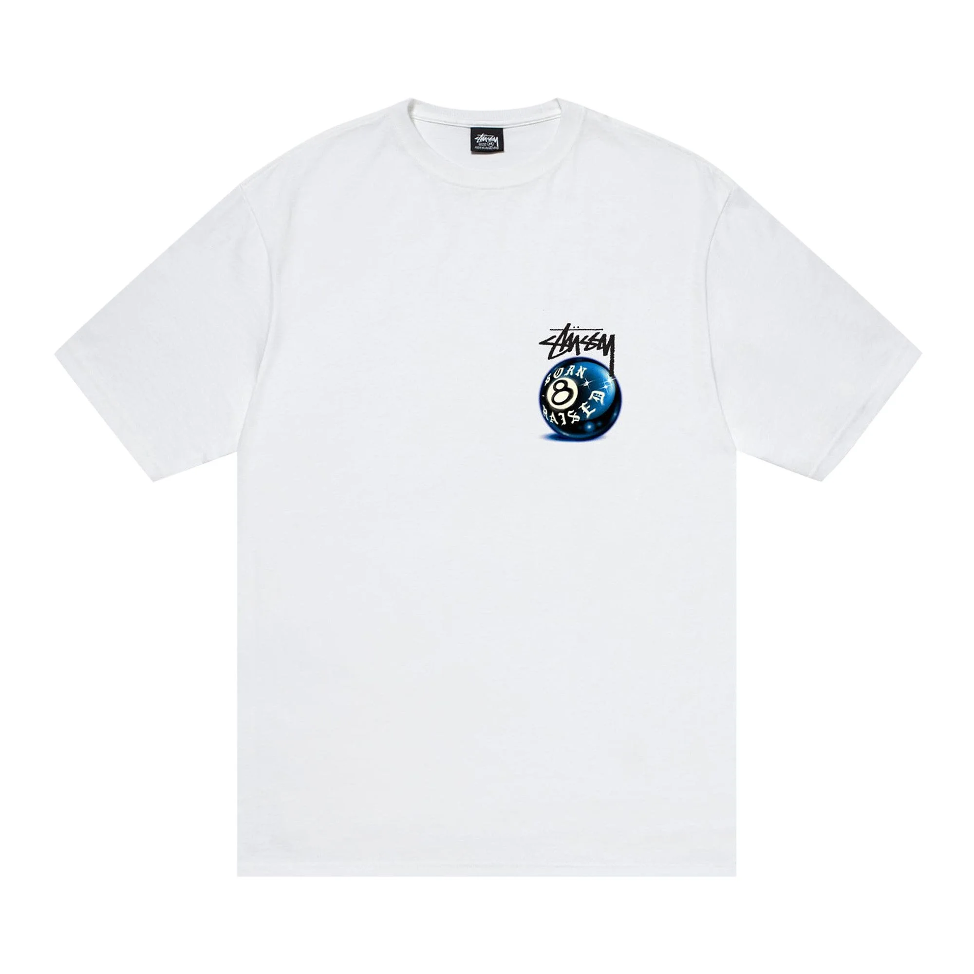 Stussy x Born X Raised 8 Ball Tee 'White' - 1