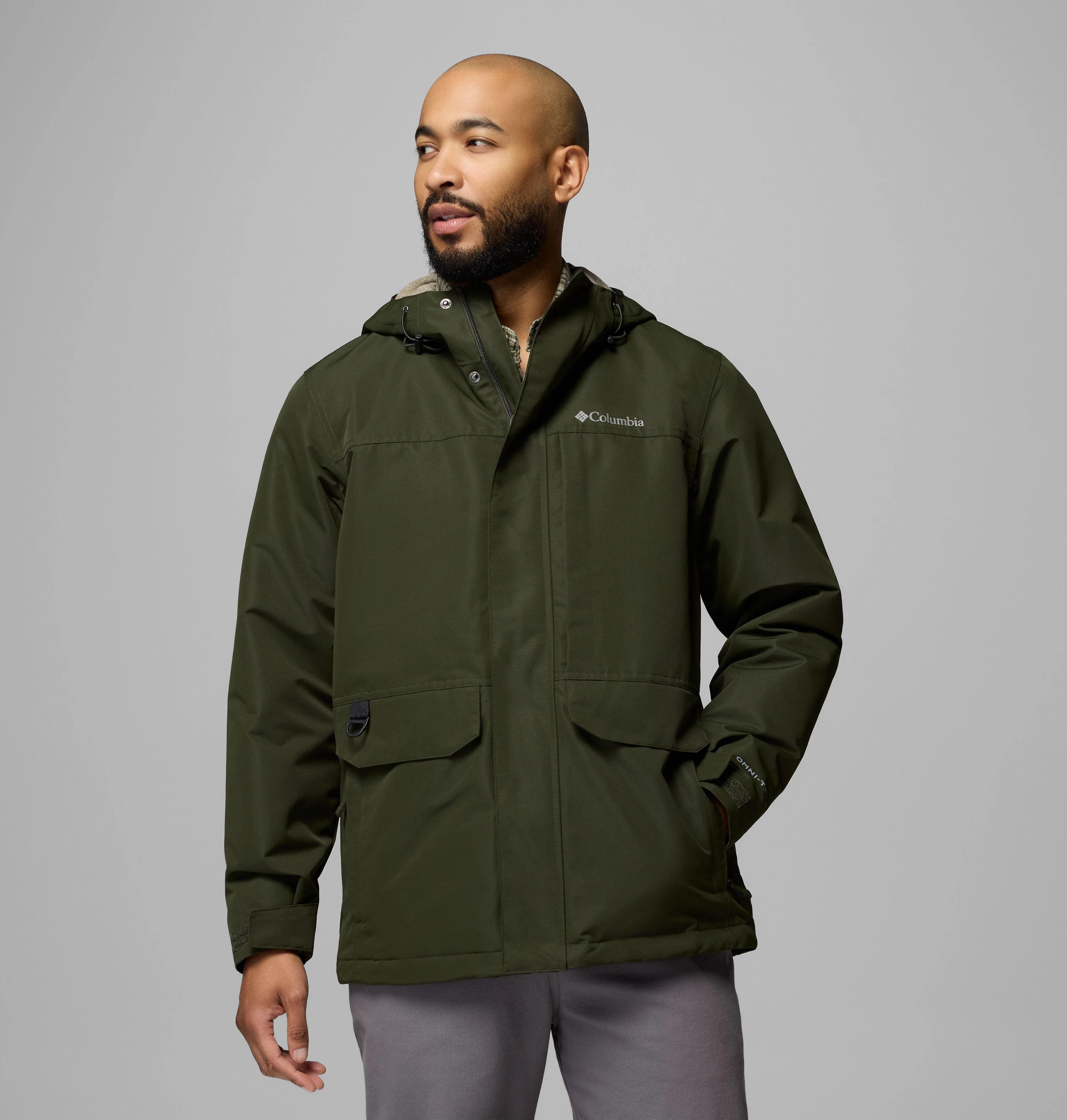Men's Landroamer Fleece Lined Rain Jacket - 1