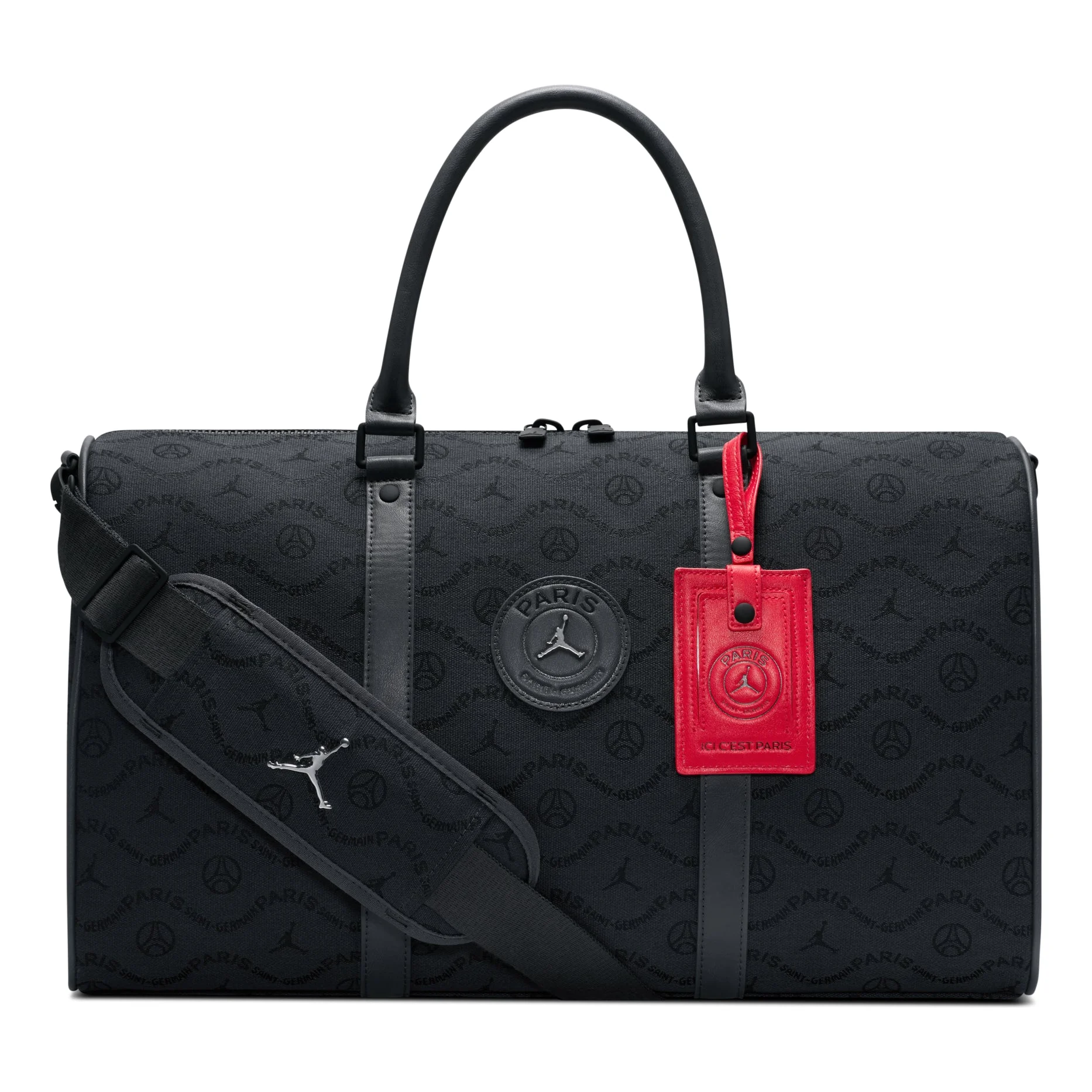 Air Jordan x Paris Saint-Germain Monogram Duffel Bag 25L 'Black' IQ3208-060 - 1