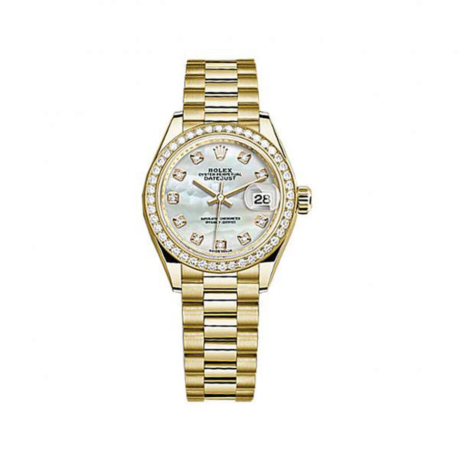 Rolex Lady-Datejust Mother Of Pearl Dial Automatic 18 Carat Yellow Gold Watch 279138MDP - 1