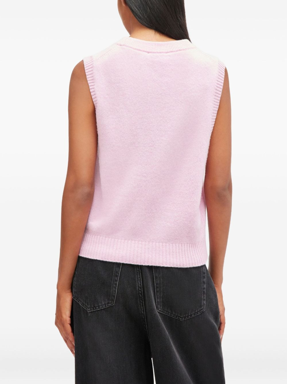 Puppy logo sleeveless knit vest - 4