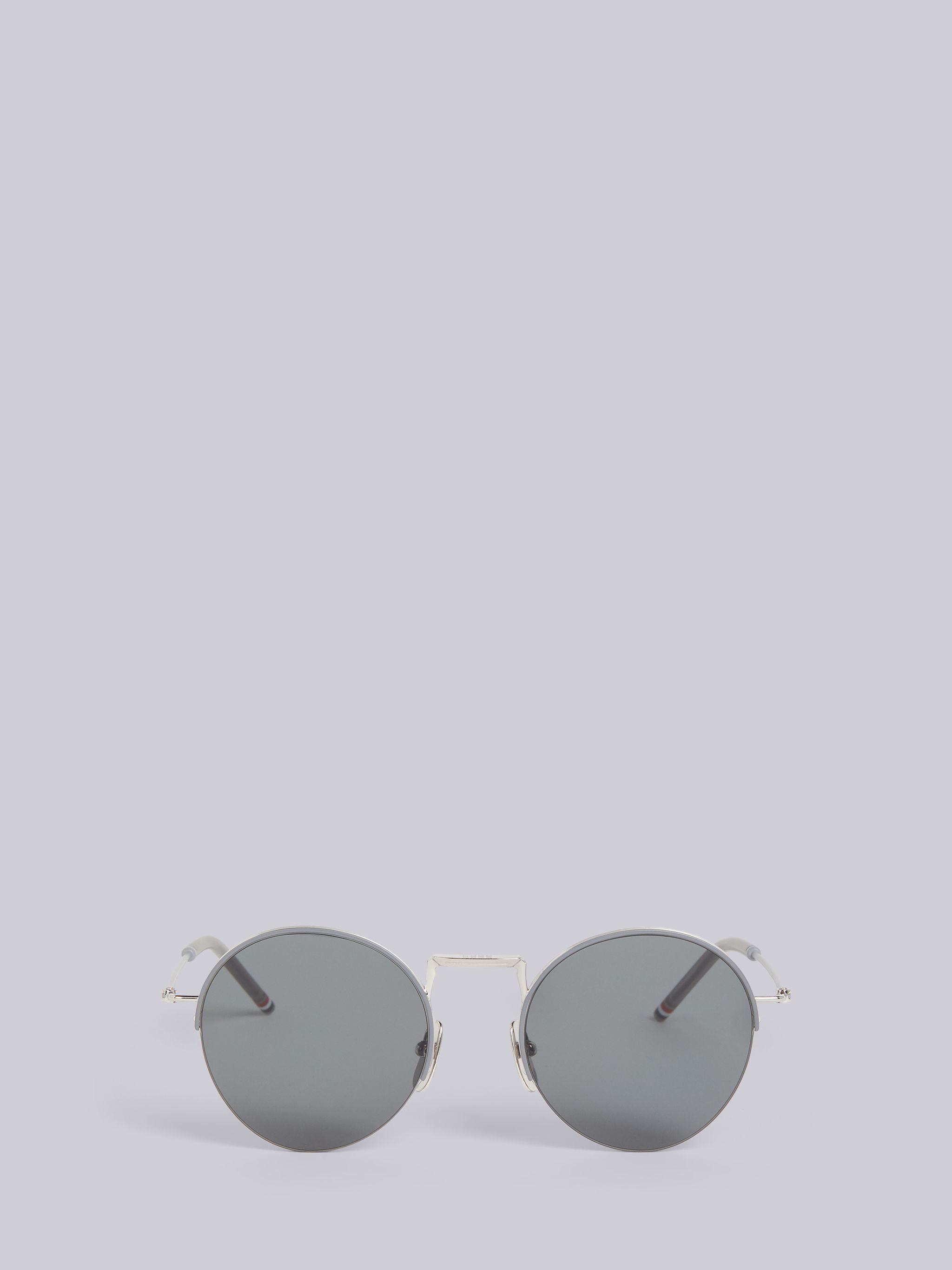 TB118 - Silver Hingeless Round Sunglasses - 1