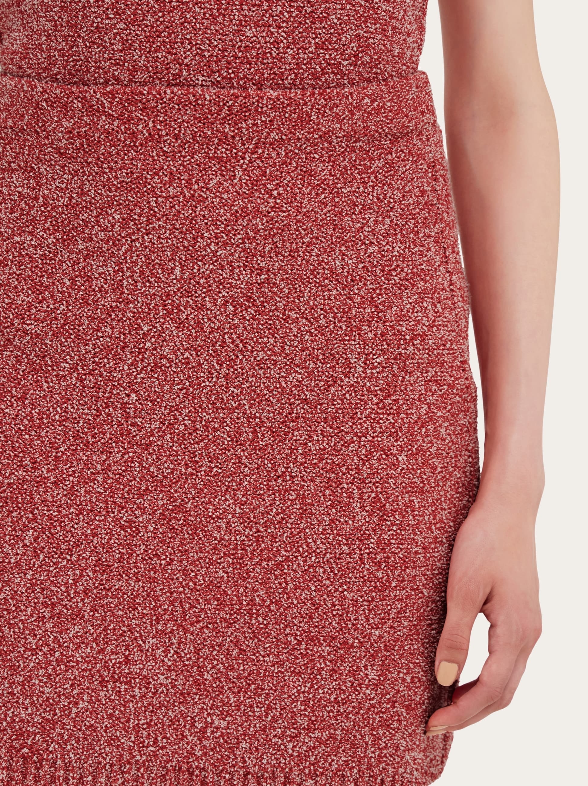 Bouclé mini skirt - 4