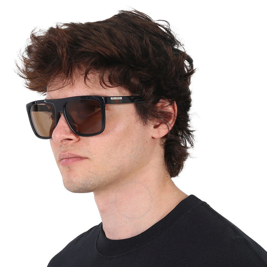 Gucci Brown Browline Men's Sunglasses GG0748S 002 59 - 2