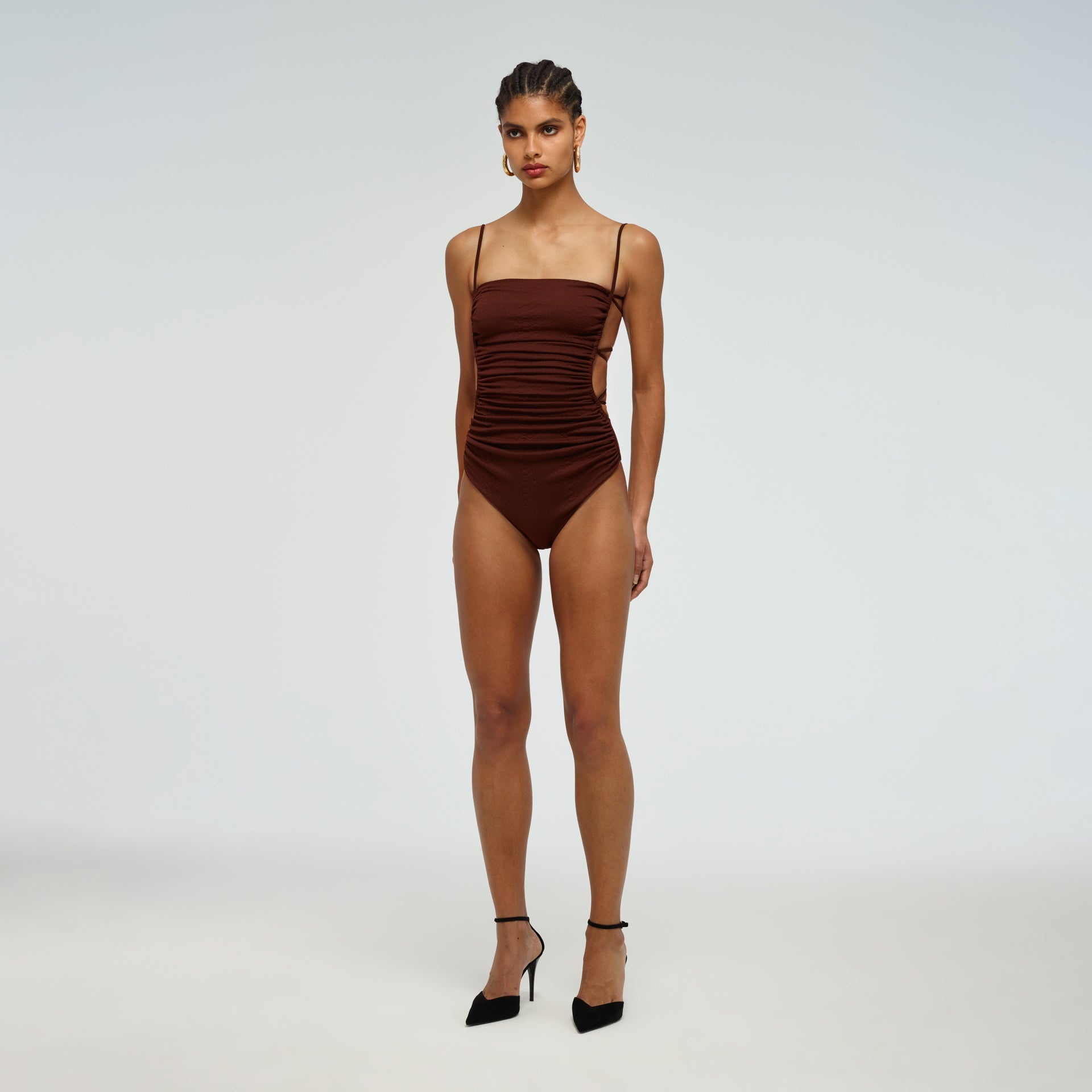 Snake Textured Swimsuit - 2