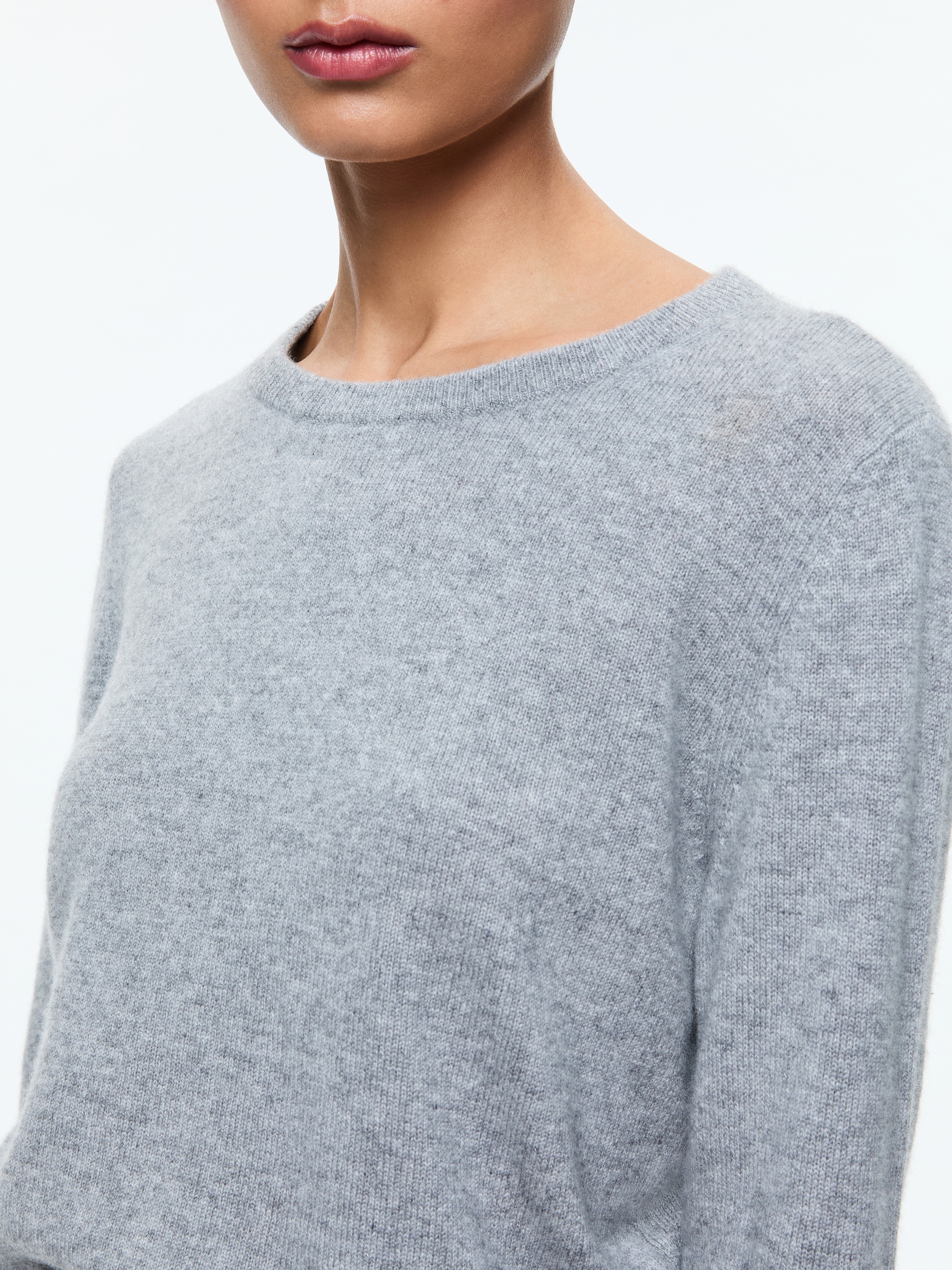 CAROLANN SHRUNKEN CREW NECK PULLOVER - 5