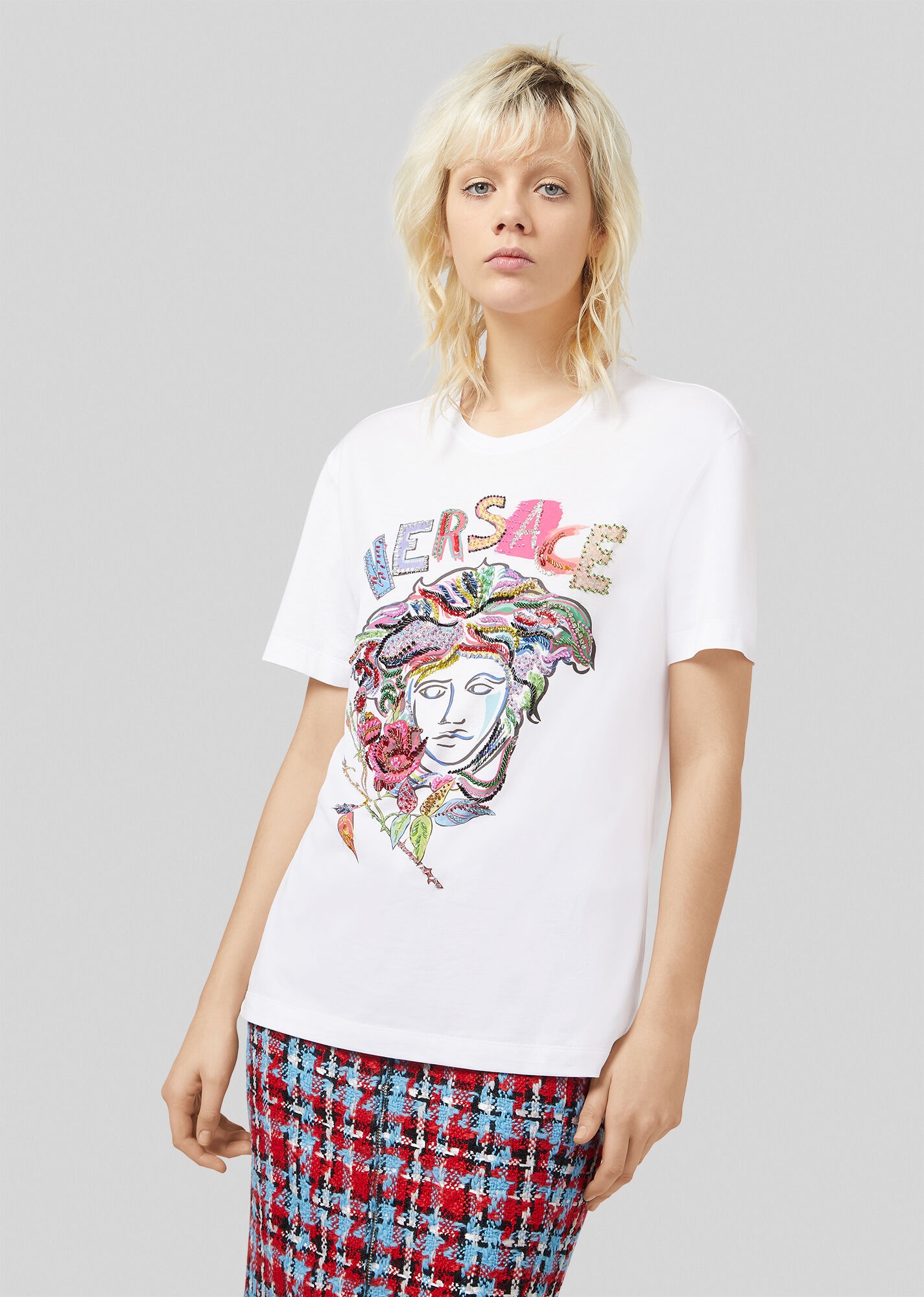 Medusa Embroidered T-Shirt - 3