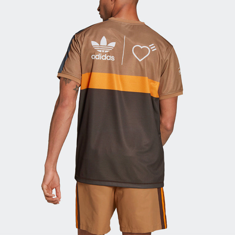 adidas x Human Made Graphic T-shirt 'Brown' HA9995 - 4