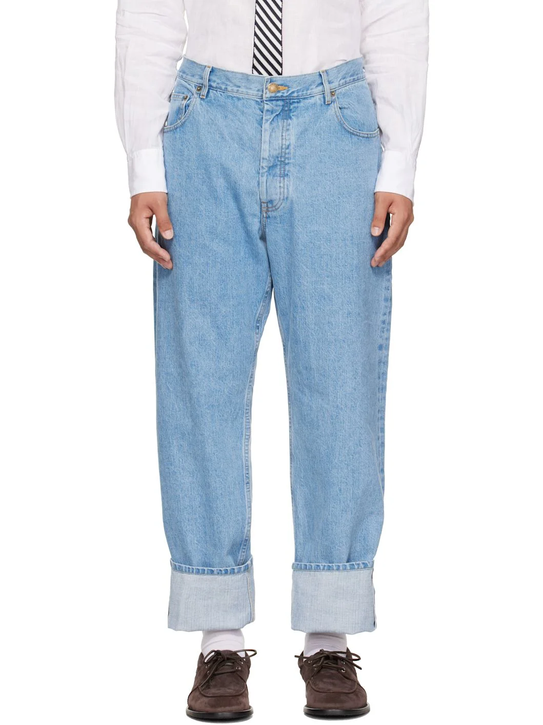 Blue Selvedge Denim Jeans - 1