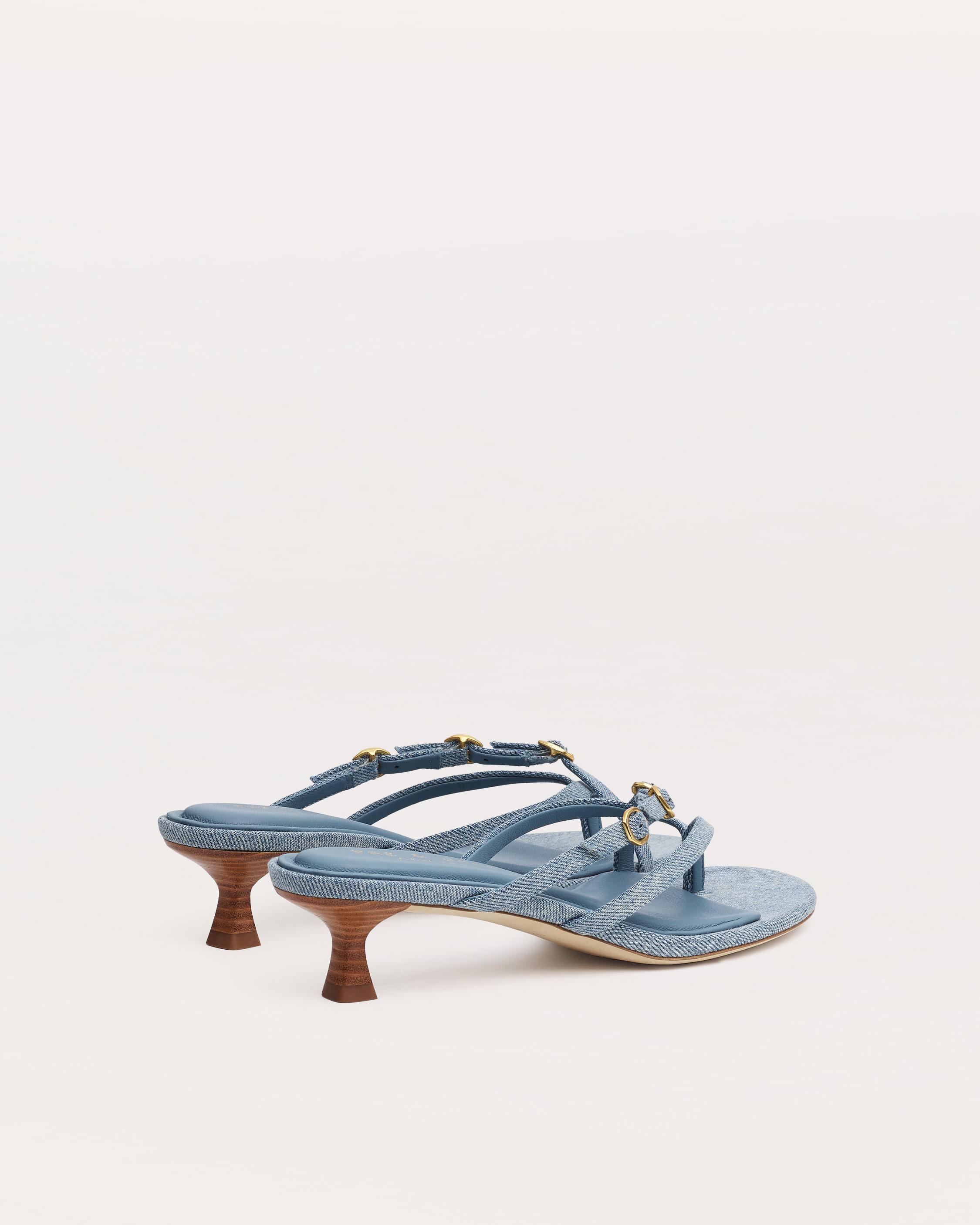 Sammie Kitten Heels
Light-Wash Denim - 4
