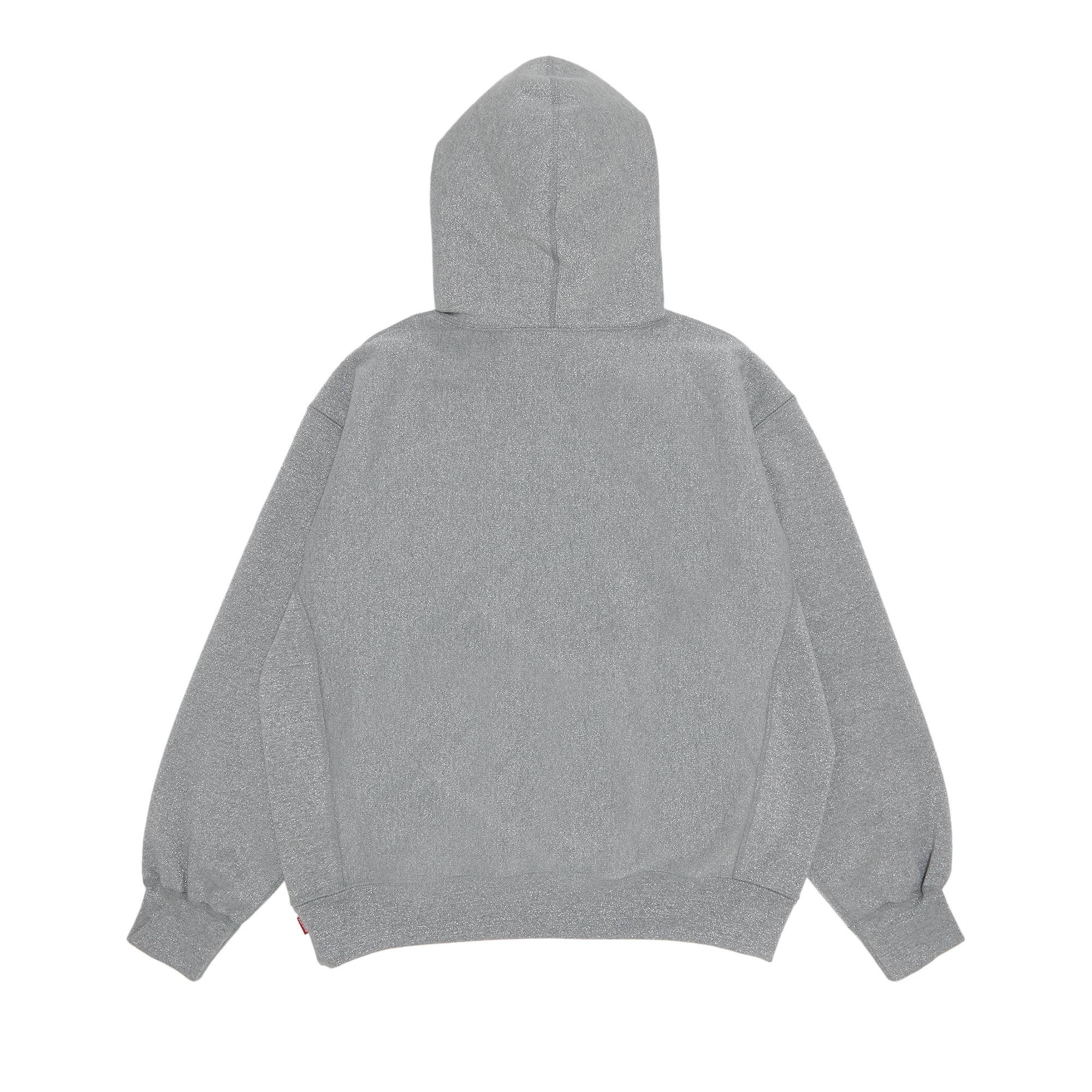 Supreme Glitter Arc Hooded Sweatshirt 'Grey' - 2