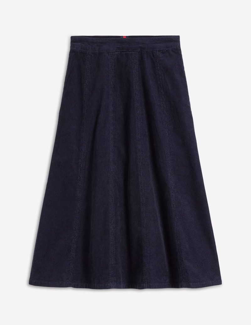 Joy Cord Midi Skirt-Navy 1