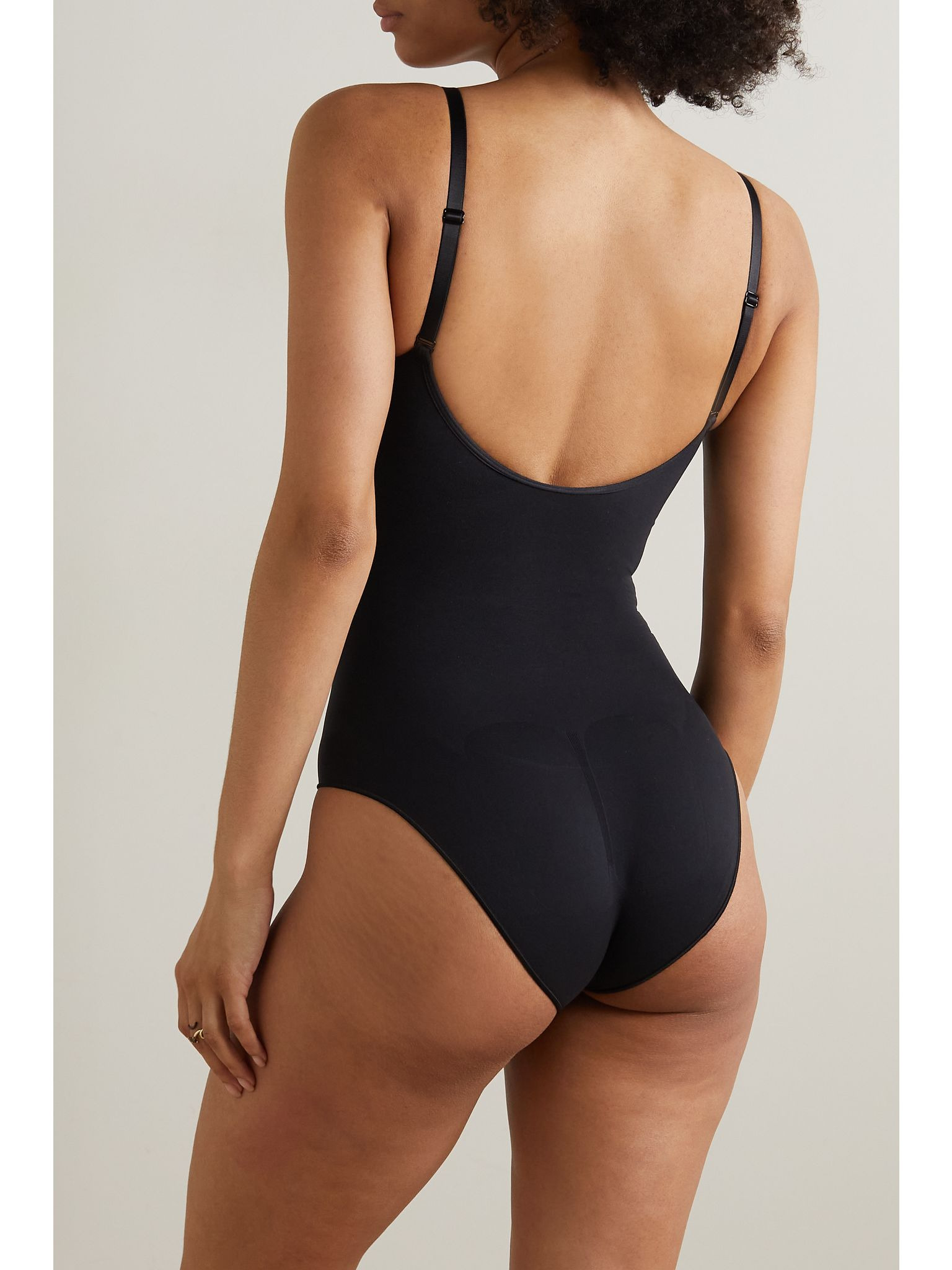 Seamless Sculpt Brief Bodysuit - Onyx Black - 3