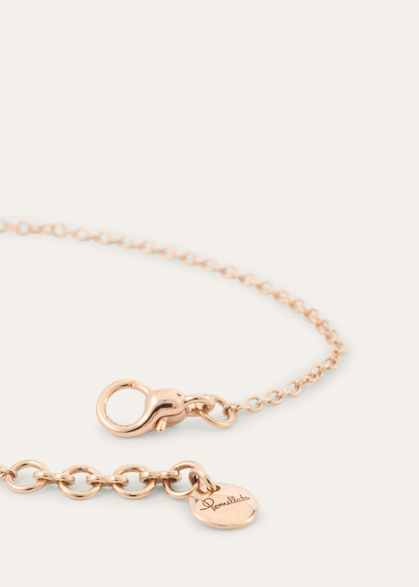 Together 18K Rose Gold Diamond Circle Chain Bracelet - 4