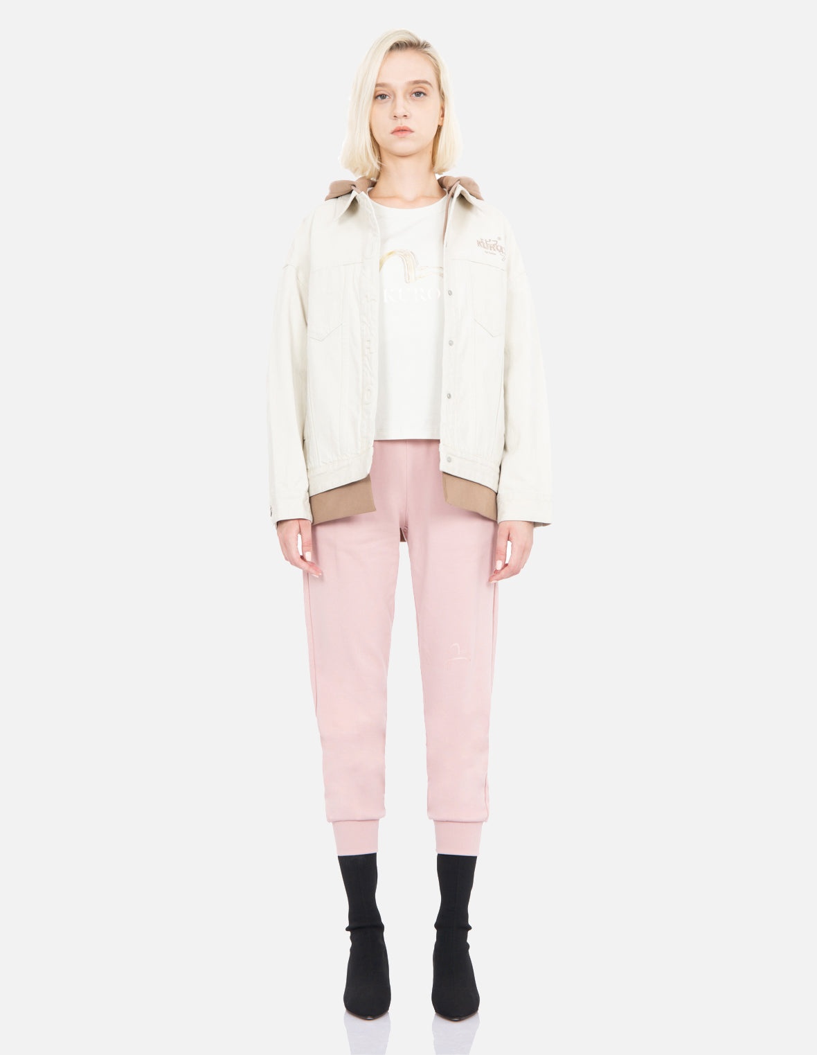 Kamon and Logo Print Sweatpants - 5