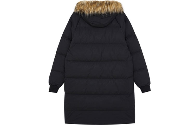 New Balance Classic Long Down Jacket 'Black Brown' AMJ14321-BK - 2