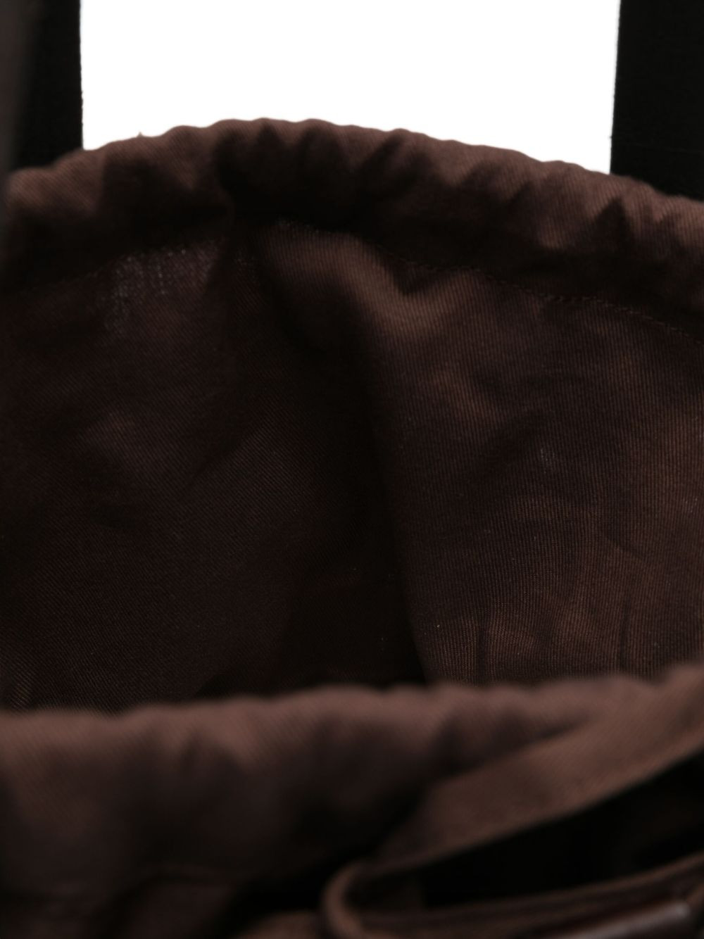 leather woven bucket bag - 5