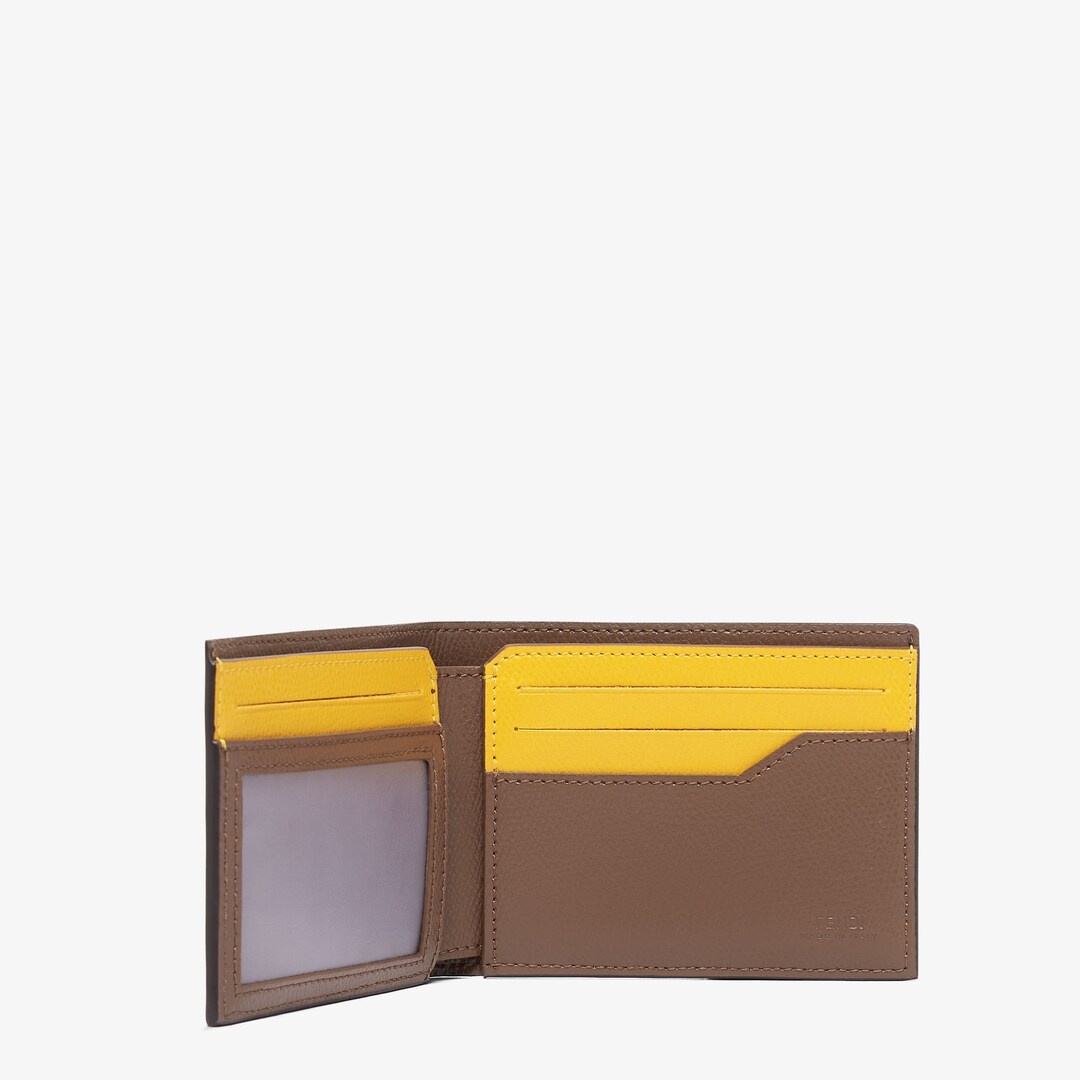 Bi-fold wallet with six cardholder slots and one banknote compartment. Made of textured fabric with  - 3