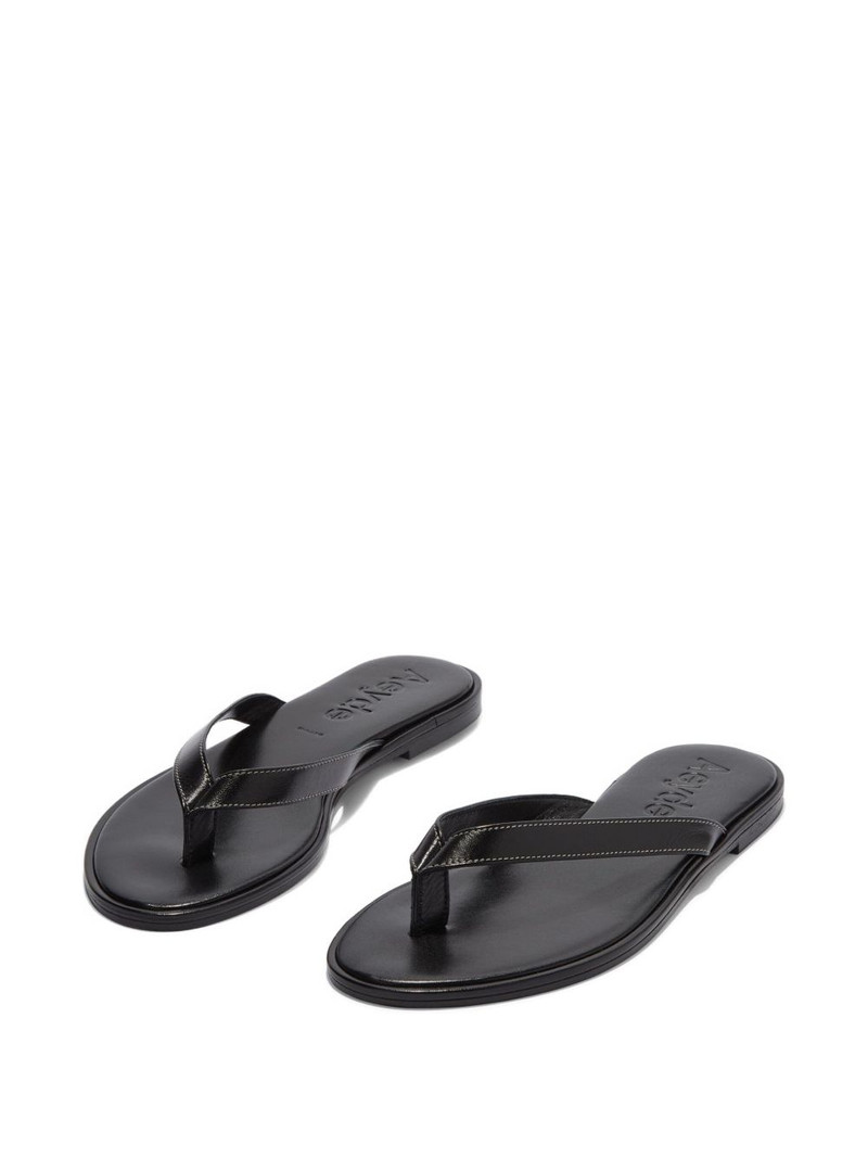 Aeyde Melody leather thong sandals outlook