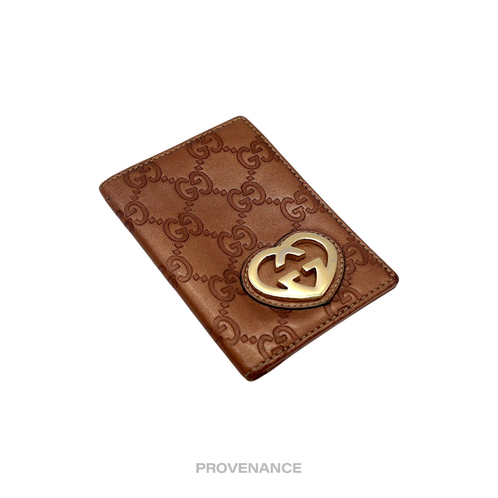 Gucci GG Heart Pocket Organizer Card Wallet - Bronze - 3