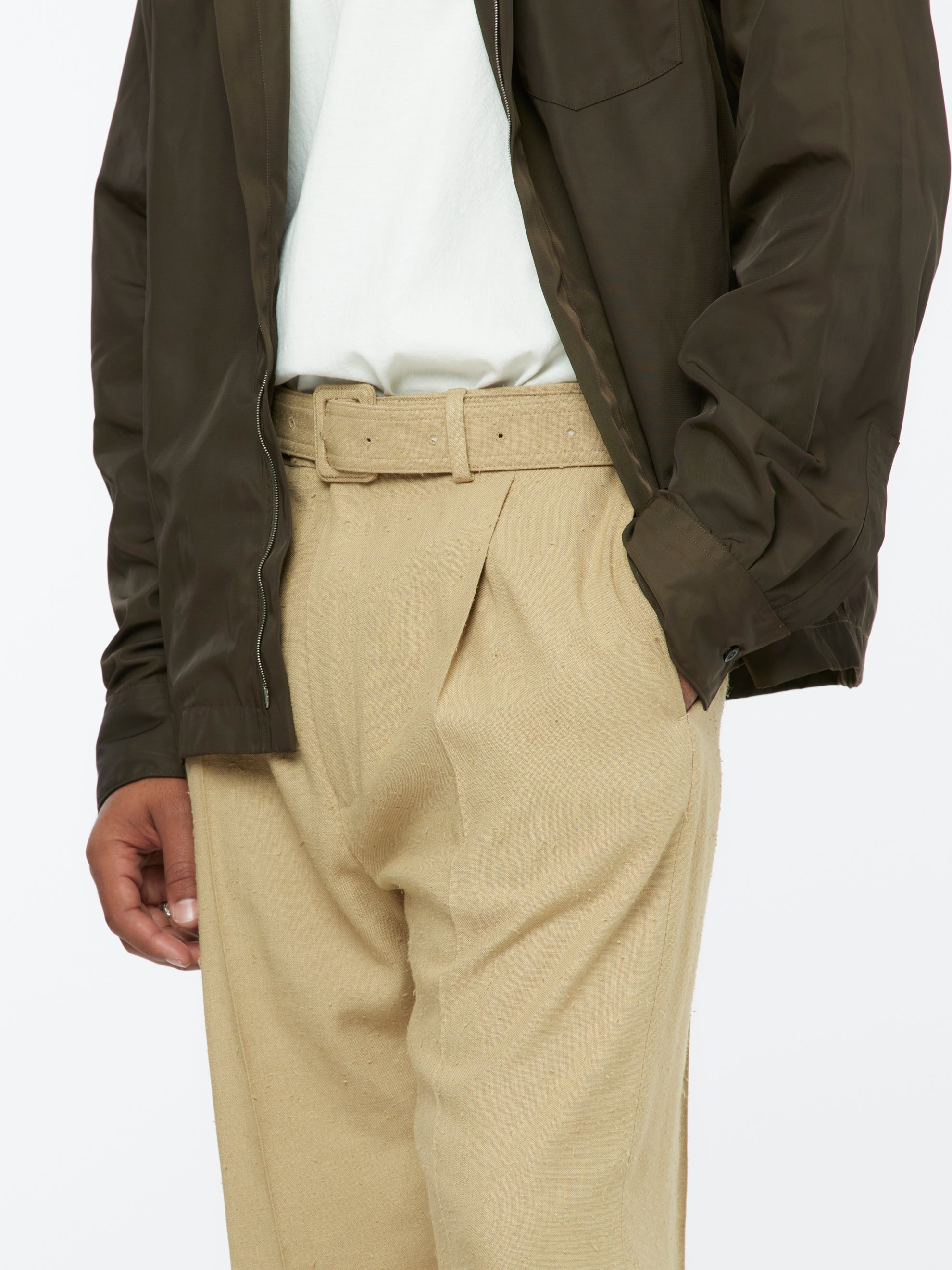 PYMAN DRAPY PANTS (CAMEL) - 4