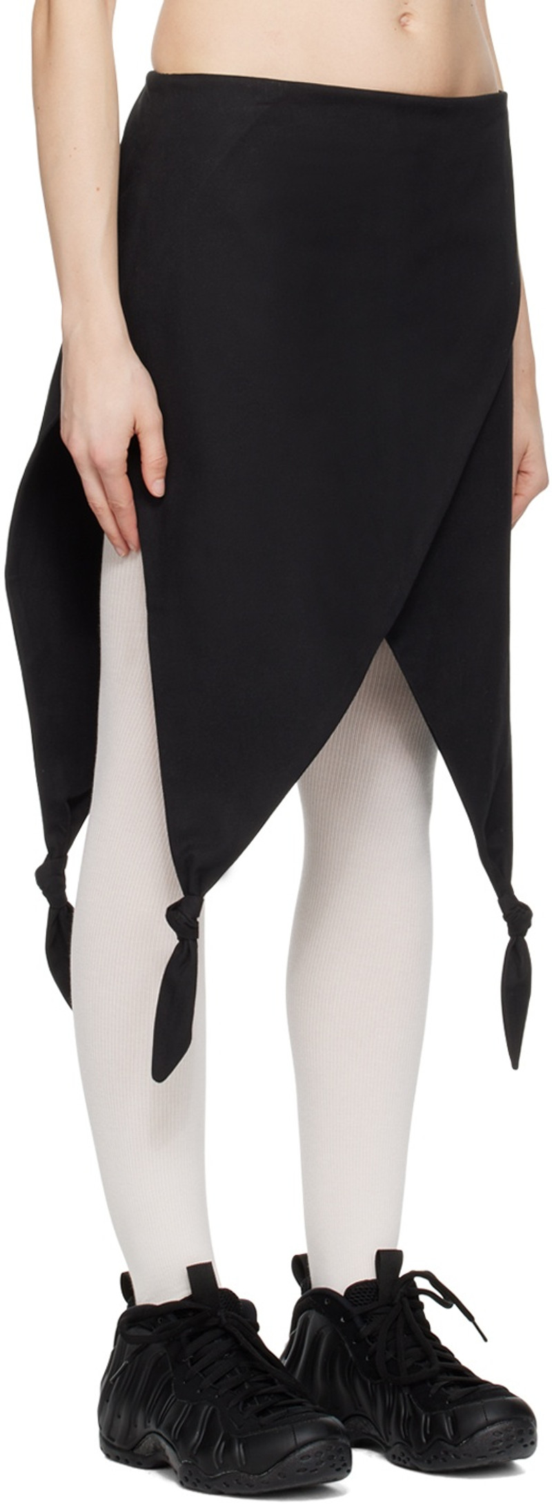 STRONGTHE SSENSE Exclusive Black Midi Skirt outlook