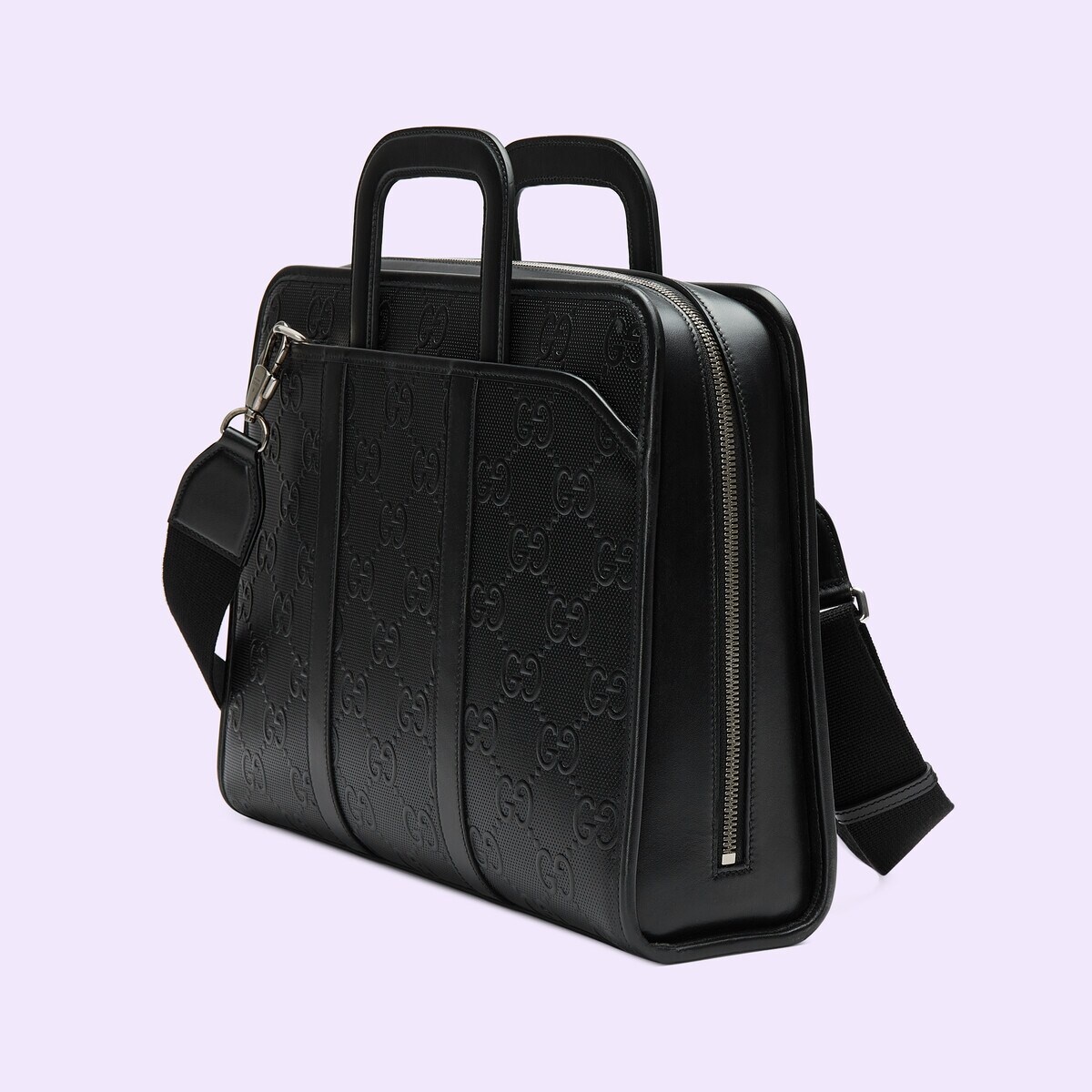 GG embossed briefcase - 2