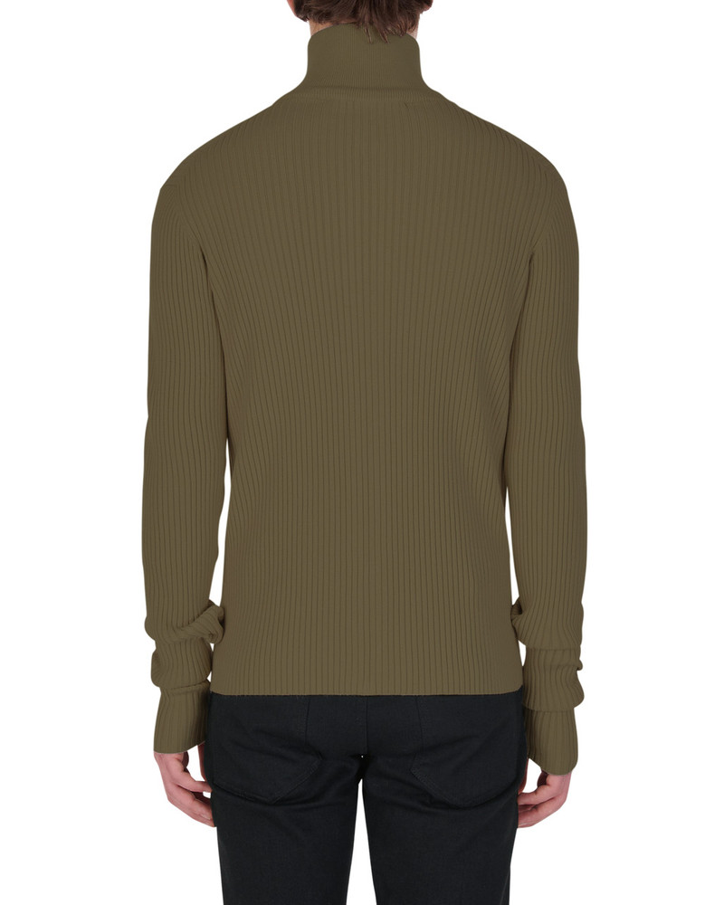 SMALL RIB ZIP UP SWEATER 5