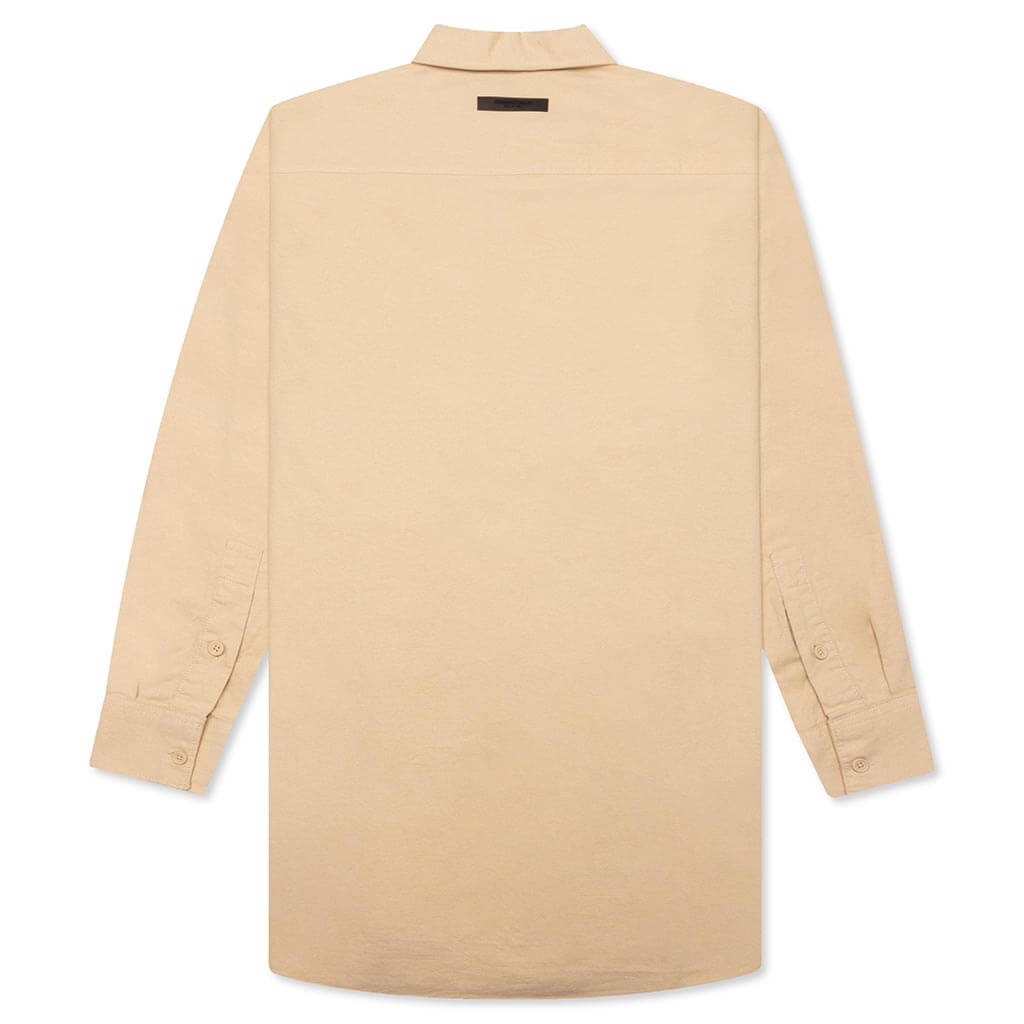 WOMEN'S L/S OXFORD - SAND - 2