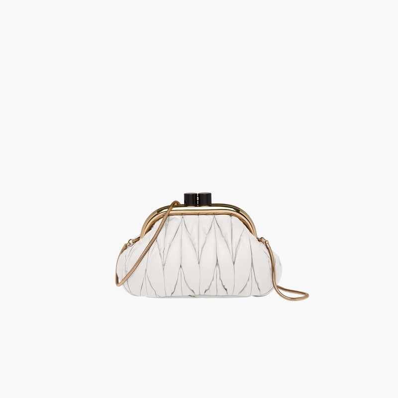 Miu Belle Nappa leather clutch - 2