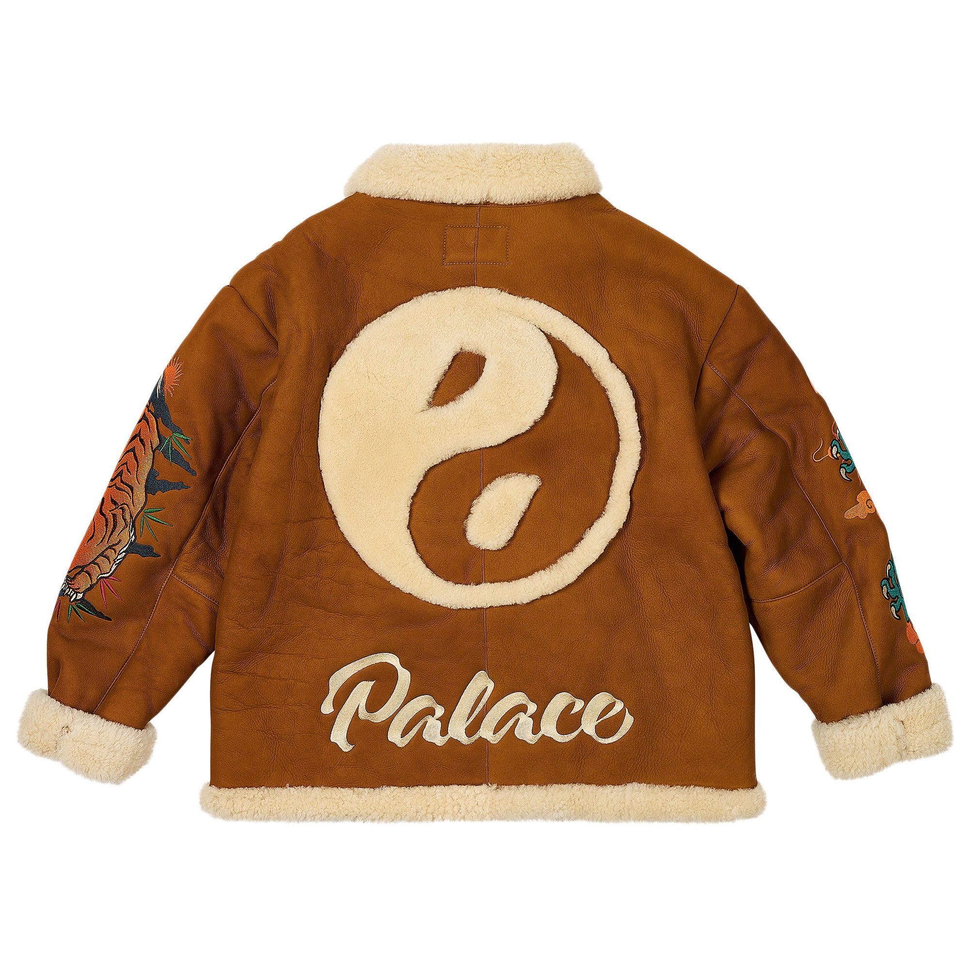 Palace x Ugg Shearling Jacket 'Chestnut' - 3