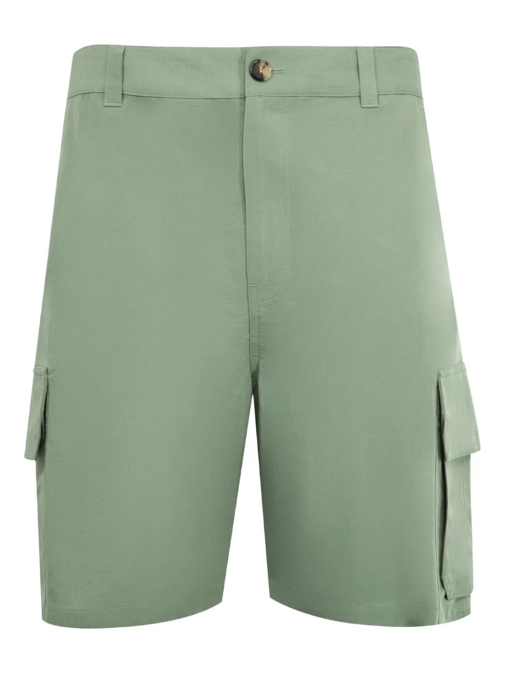 linen cargo shorts - 1