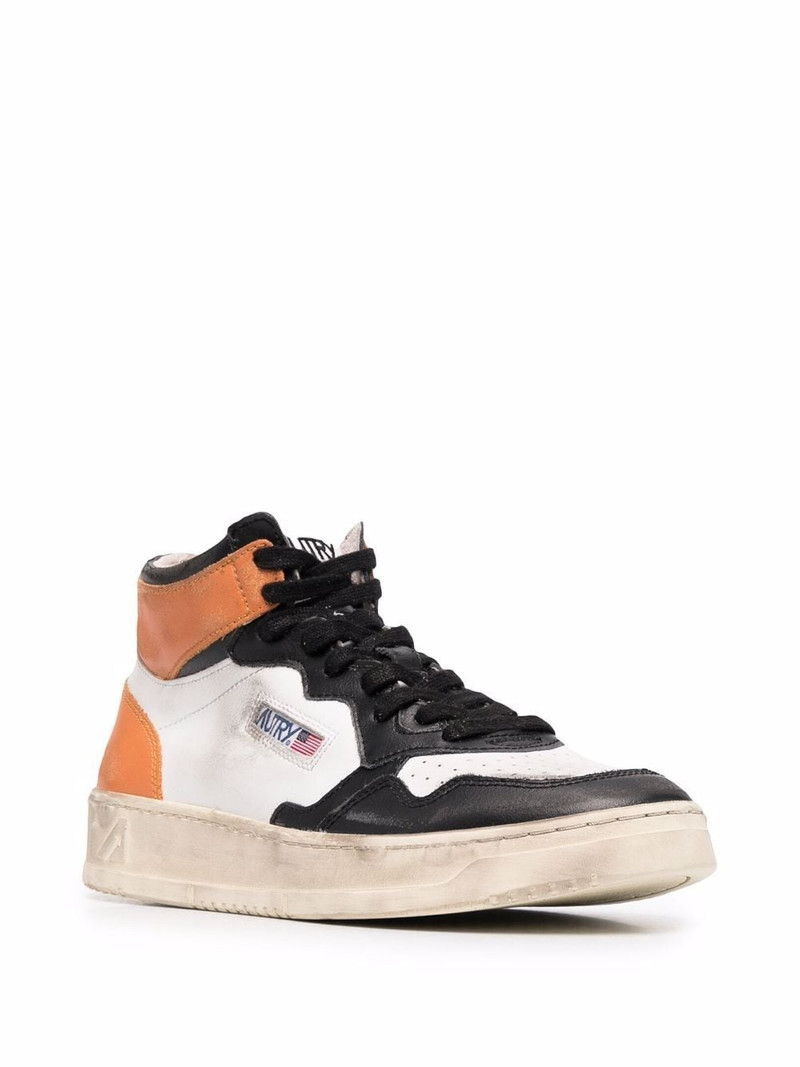 AUTRY colour-block hi-top sneakers outlook