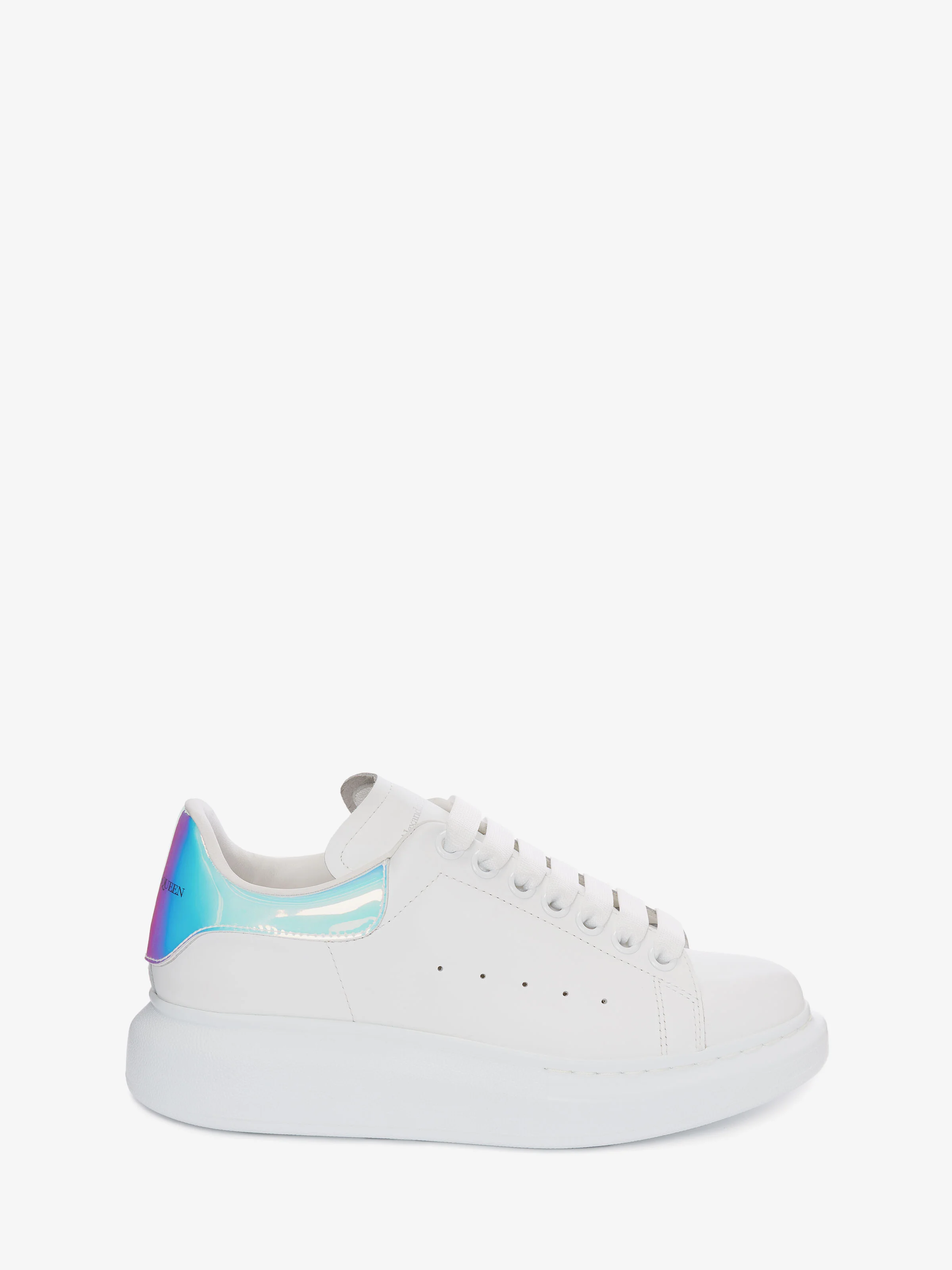 Women's Oversized Sneaker in White/shock Pink - 1