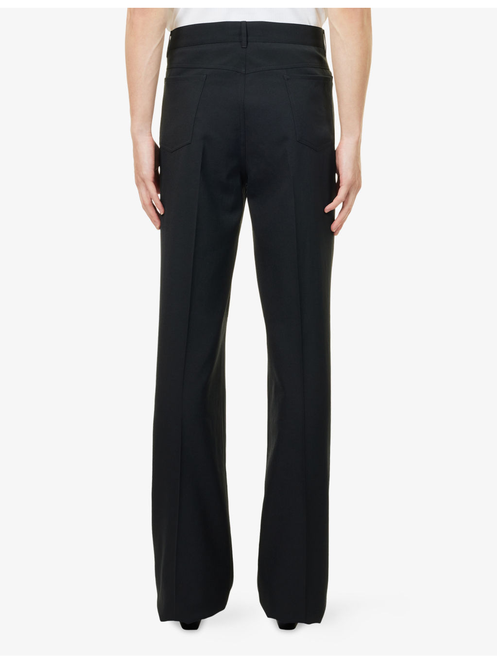 Boot-Cut Straight-Leg Woven Trousers - 4