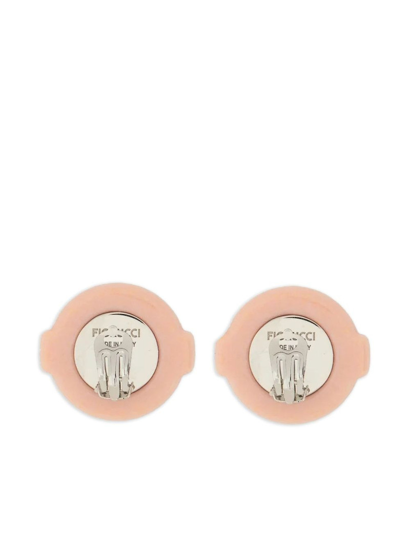 FIORUCCI logo stud earrings outlook